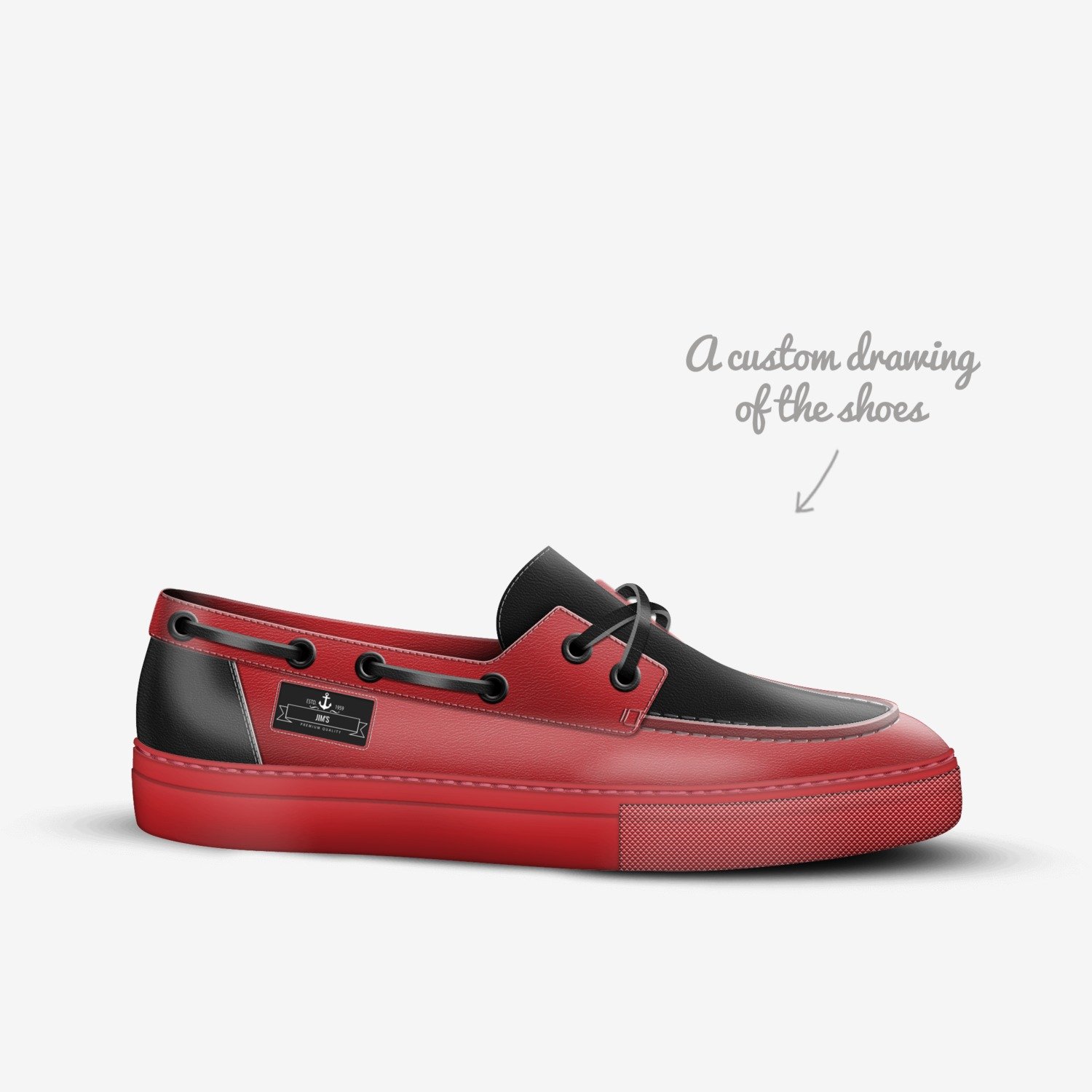 Jim's custom made in Italy shoes by Jimmy J Richardson | Sketch view