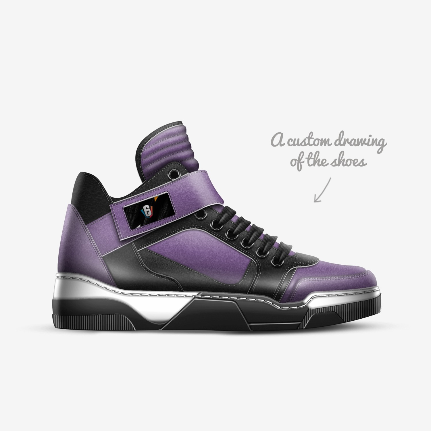The Gaming Shoe custom made in Italy shoes by Daniel Magana | Sketch view