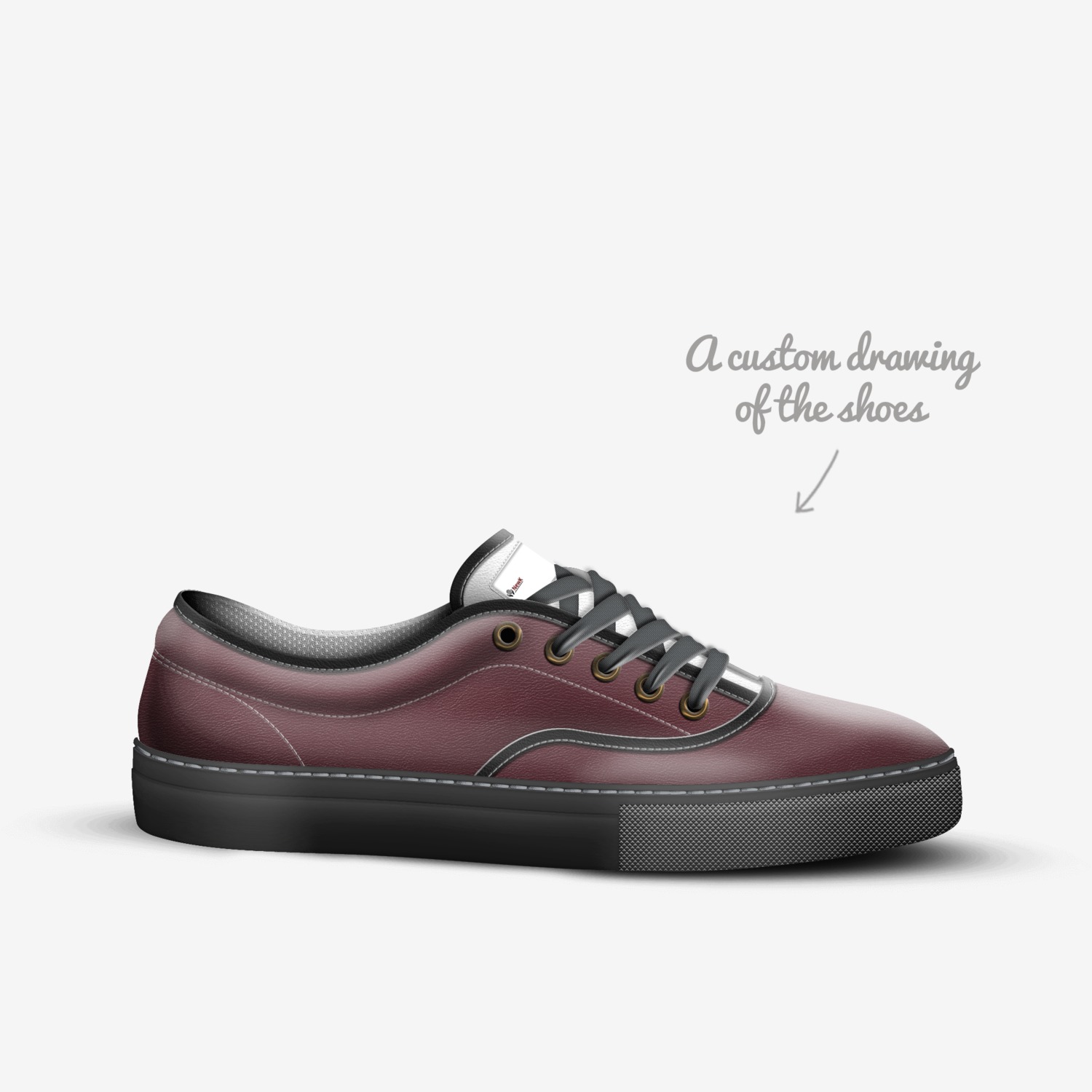 NewK custom made in Italy shoes by Kisha Malecek | Sketch view