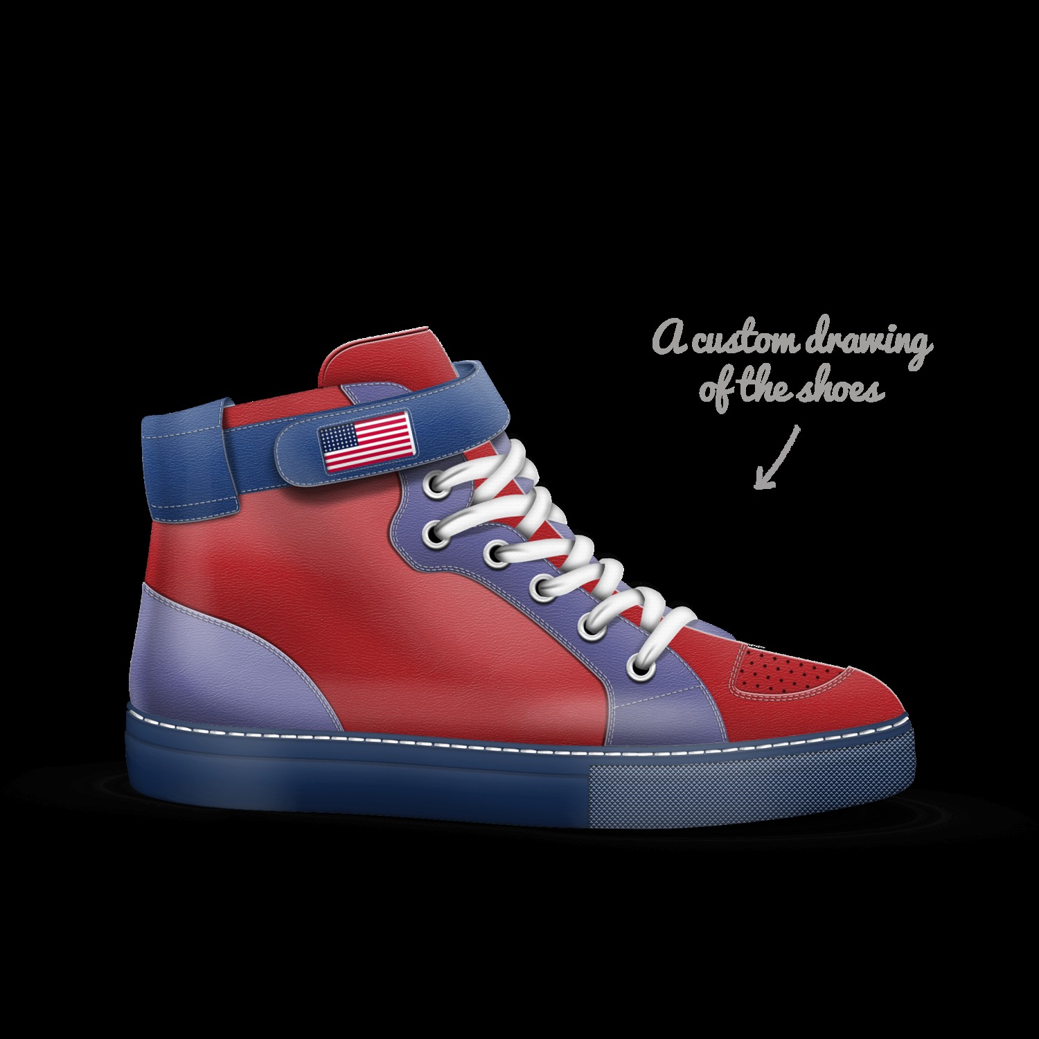 America A Custom Shoe concept by Kayla
