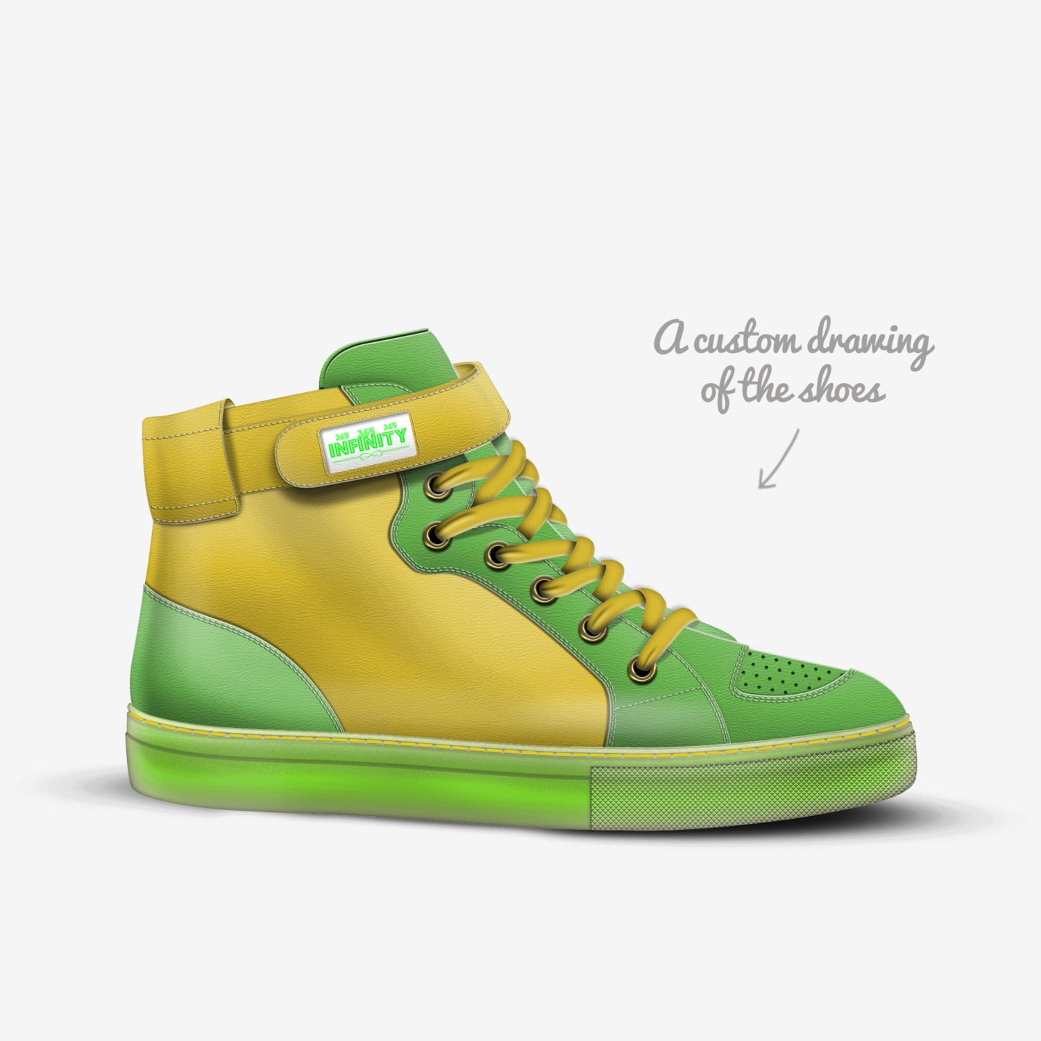 365 INFINITY custom made in Italy shoes by Michael Rhodes | Sketch view
