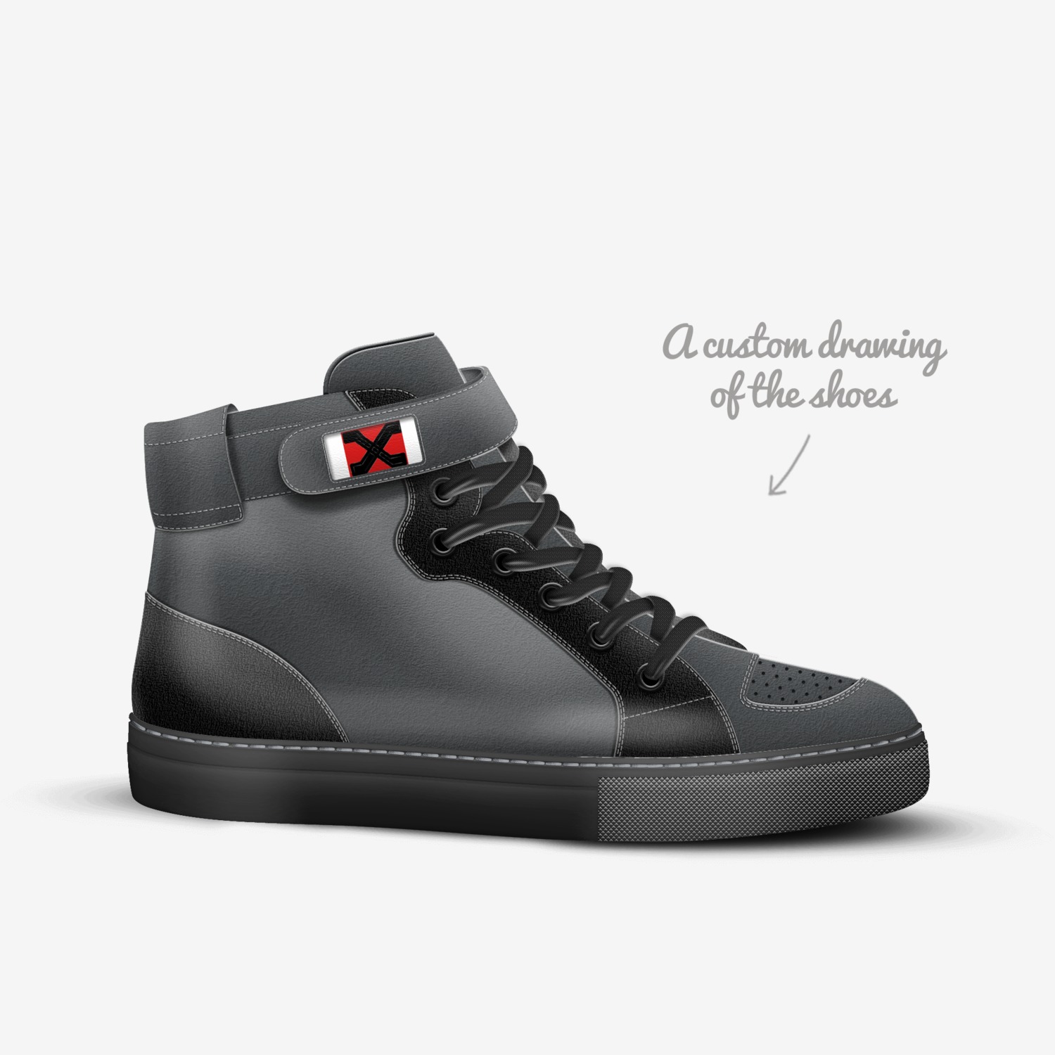 xshoes custom made in Italy shoes by Joshua Bailey | Sketch view