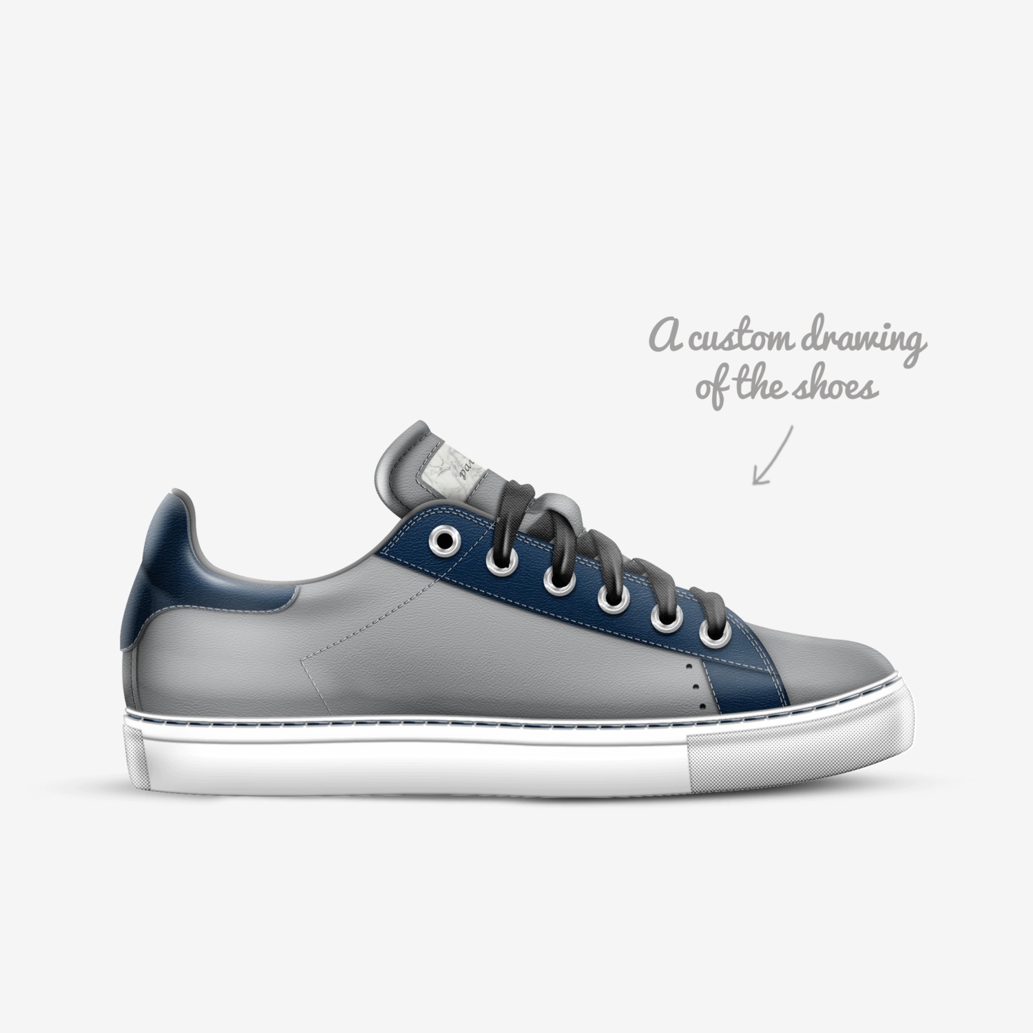 pause custom made in Italy shoes by Yaritzy Gonzalez | Sketch view