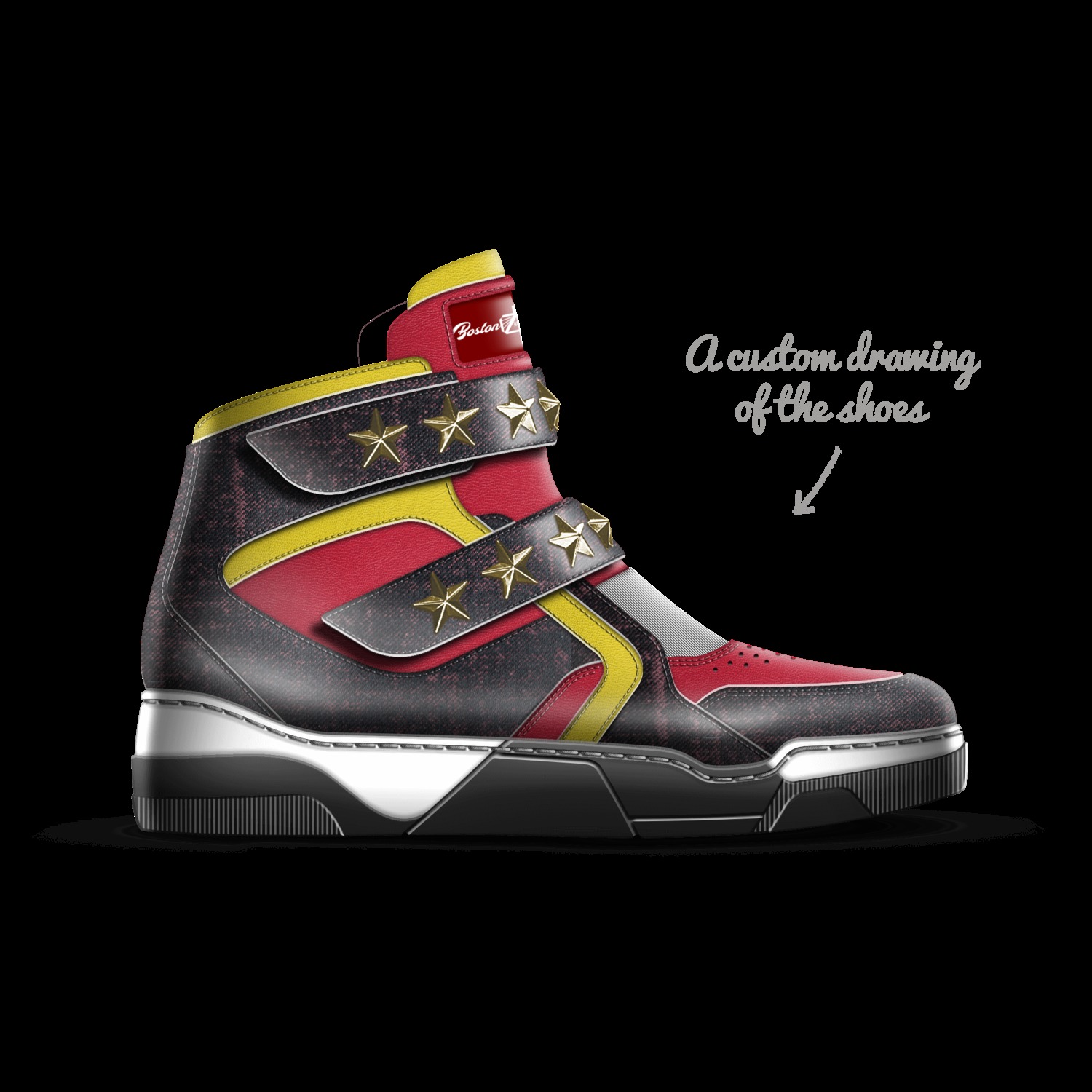 Five Star A Custom Shoe concept by Boston Boujee