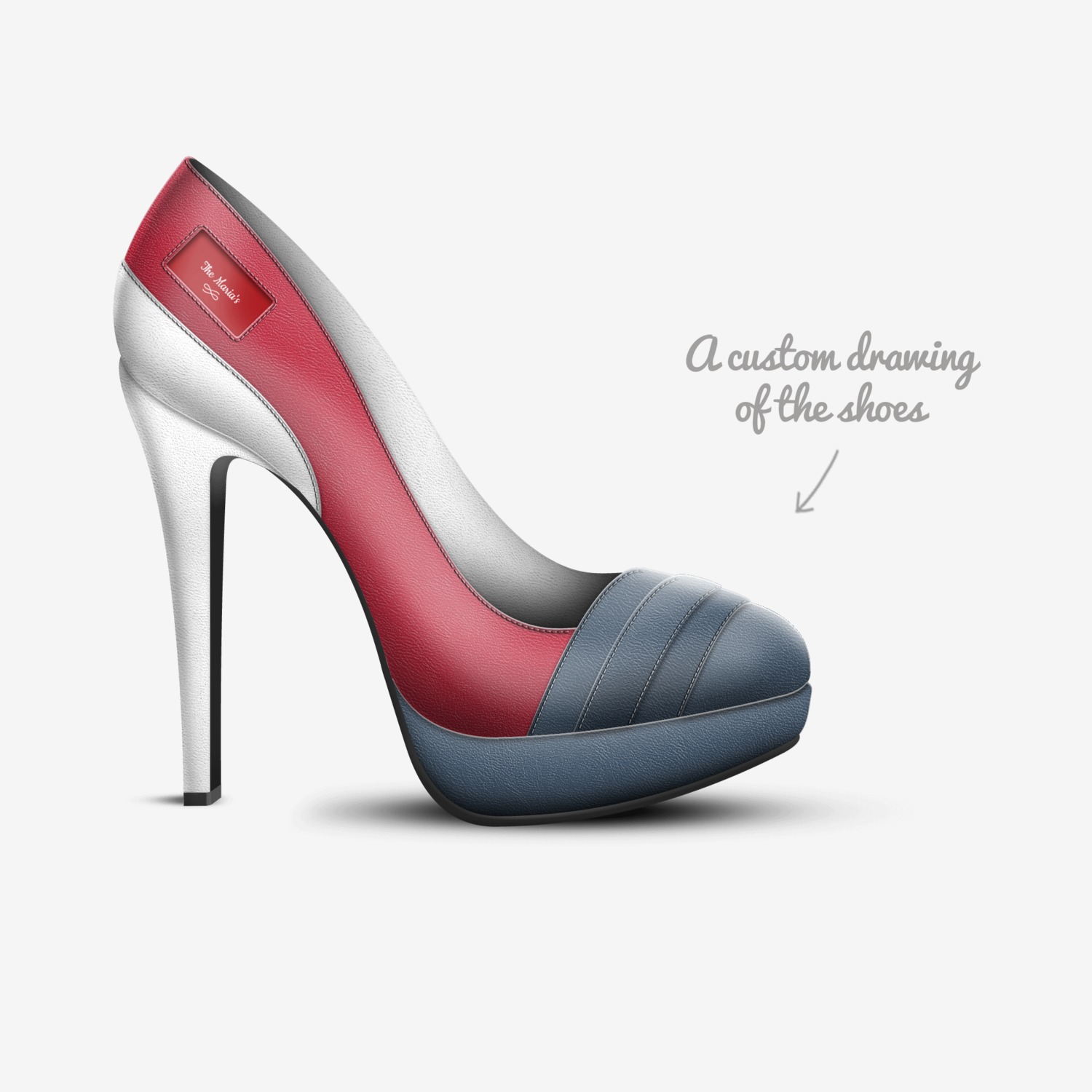 The Maria's custom made in Italy shoes by Manuel Acosta | Sketch view