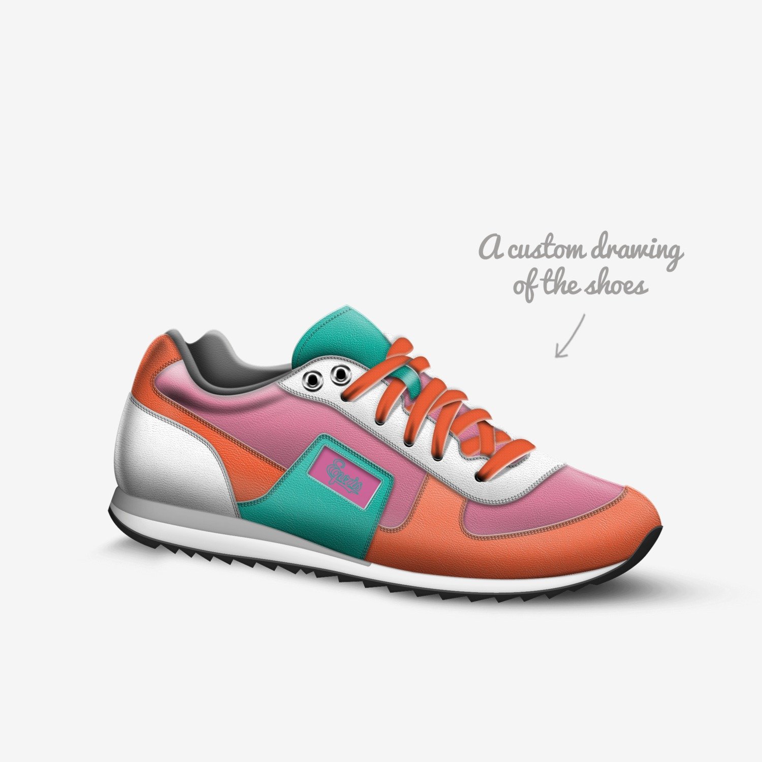 Equris custom made in Italy shoes by Deante Howard | Sketch view