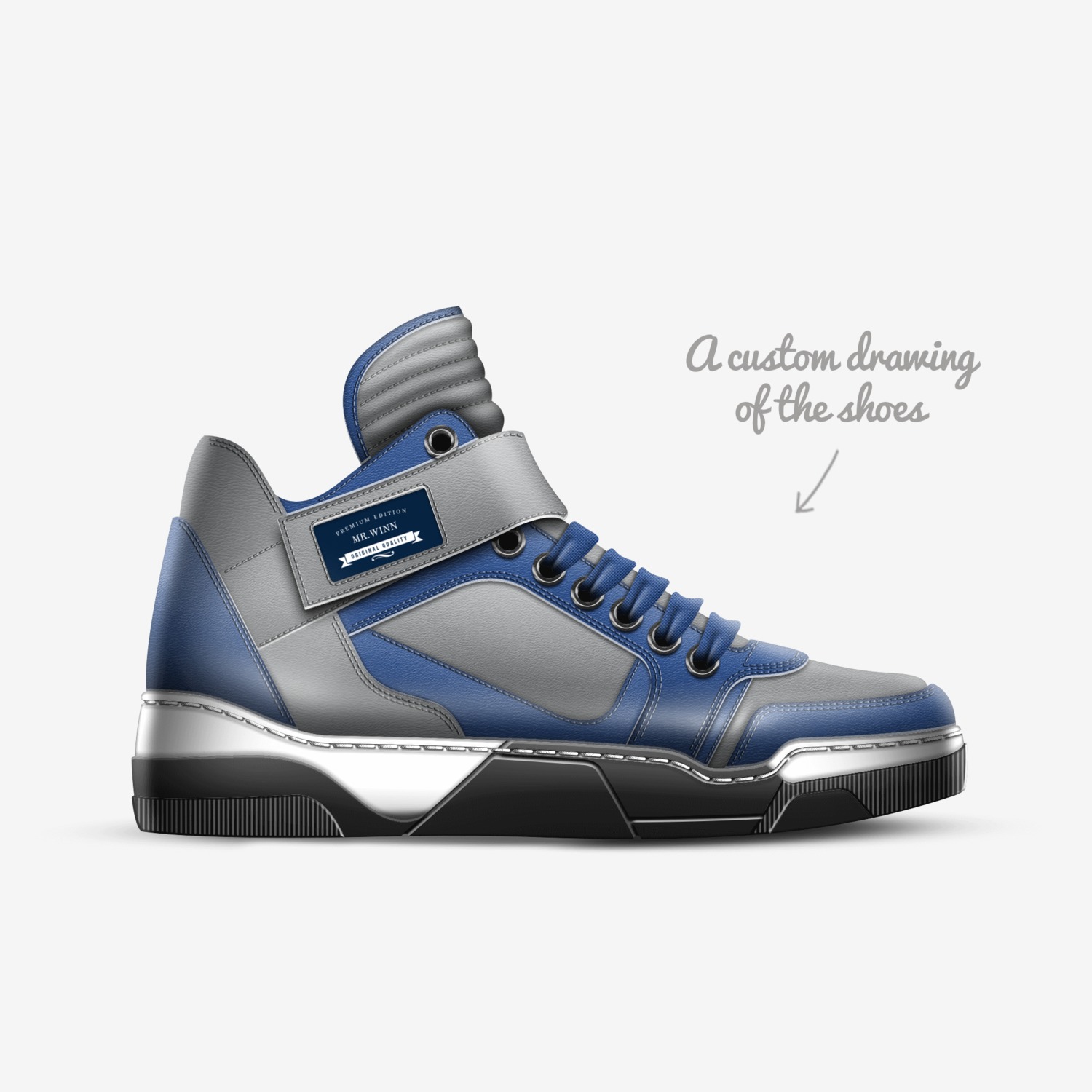 Mr.Winn custom made in Italy shoes by Charles Winn | Sketch view