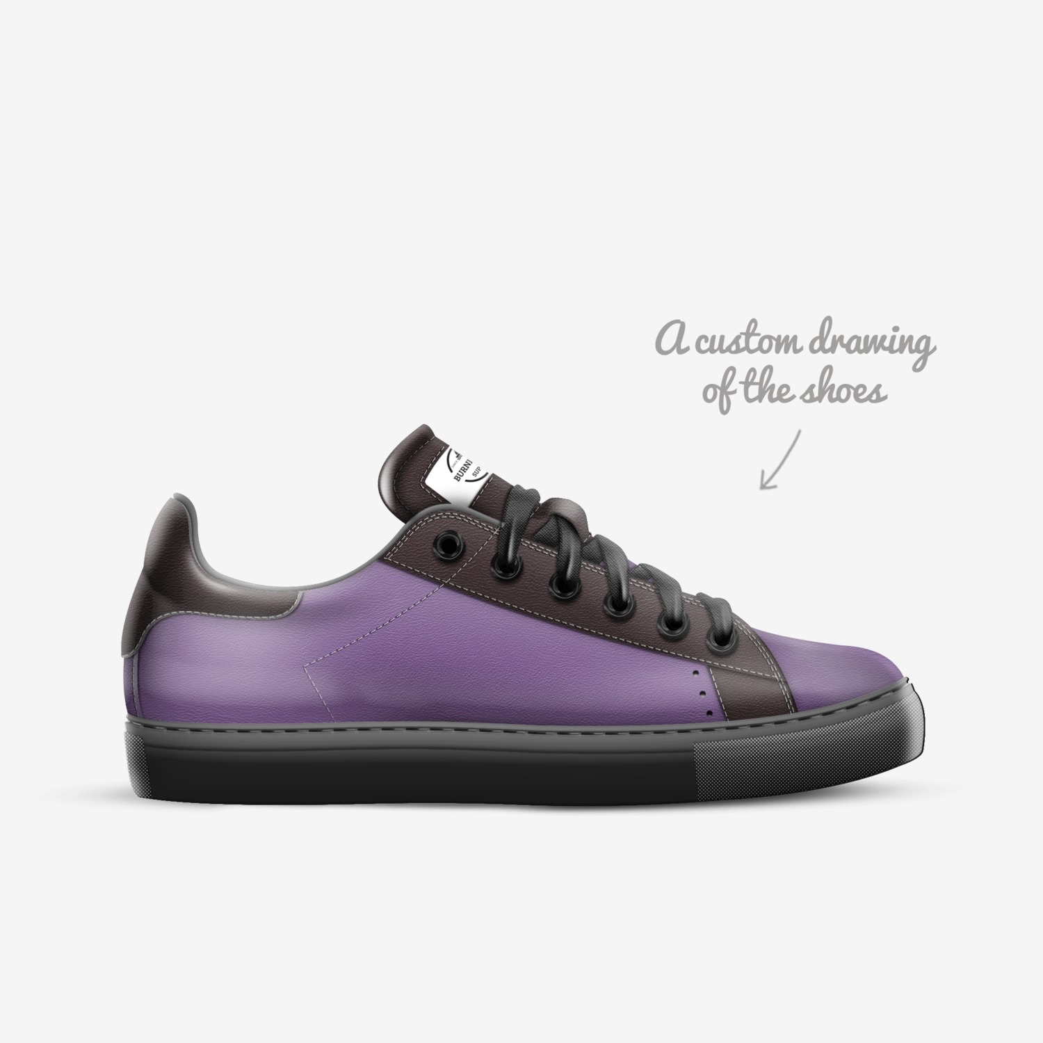 kith custom made in Italy shoes by Jack Shepard | Sketch view