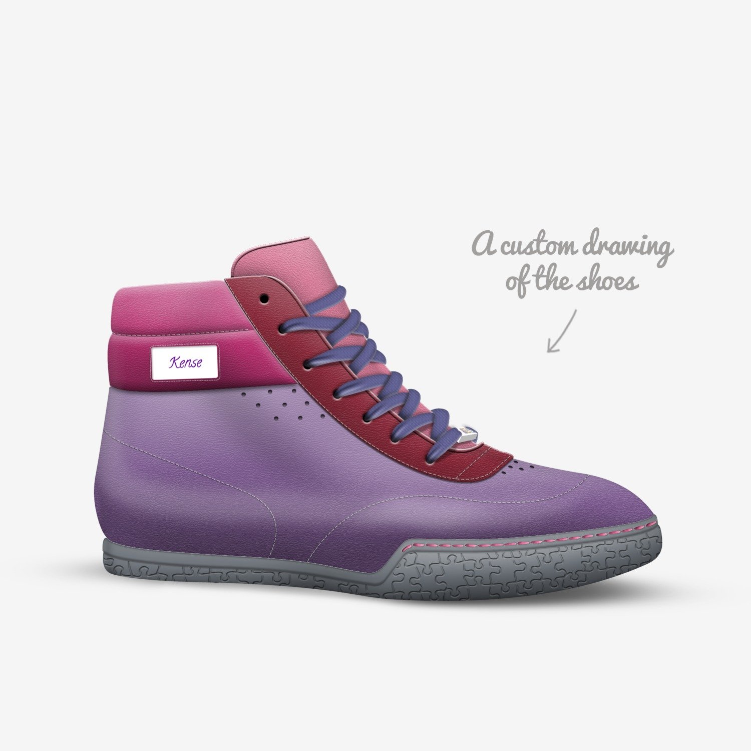 Kense custom made in Italy shoes by Kenan Sert | Sketch view
