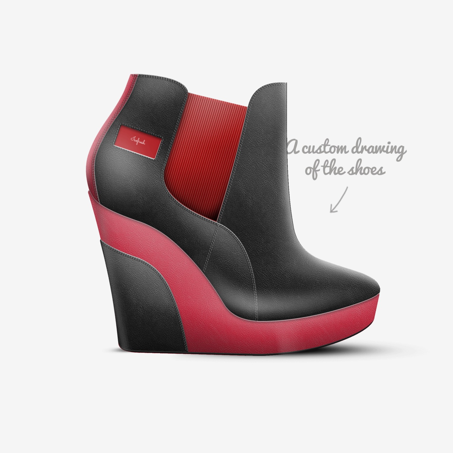 Isofresh custom made in Italy shoes by Ashura Uzumaki | Sketch view