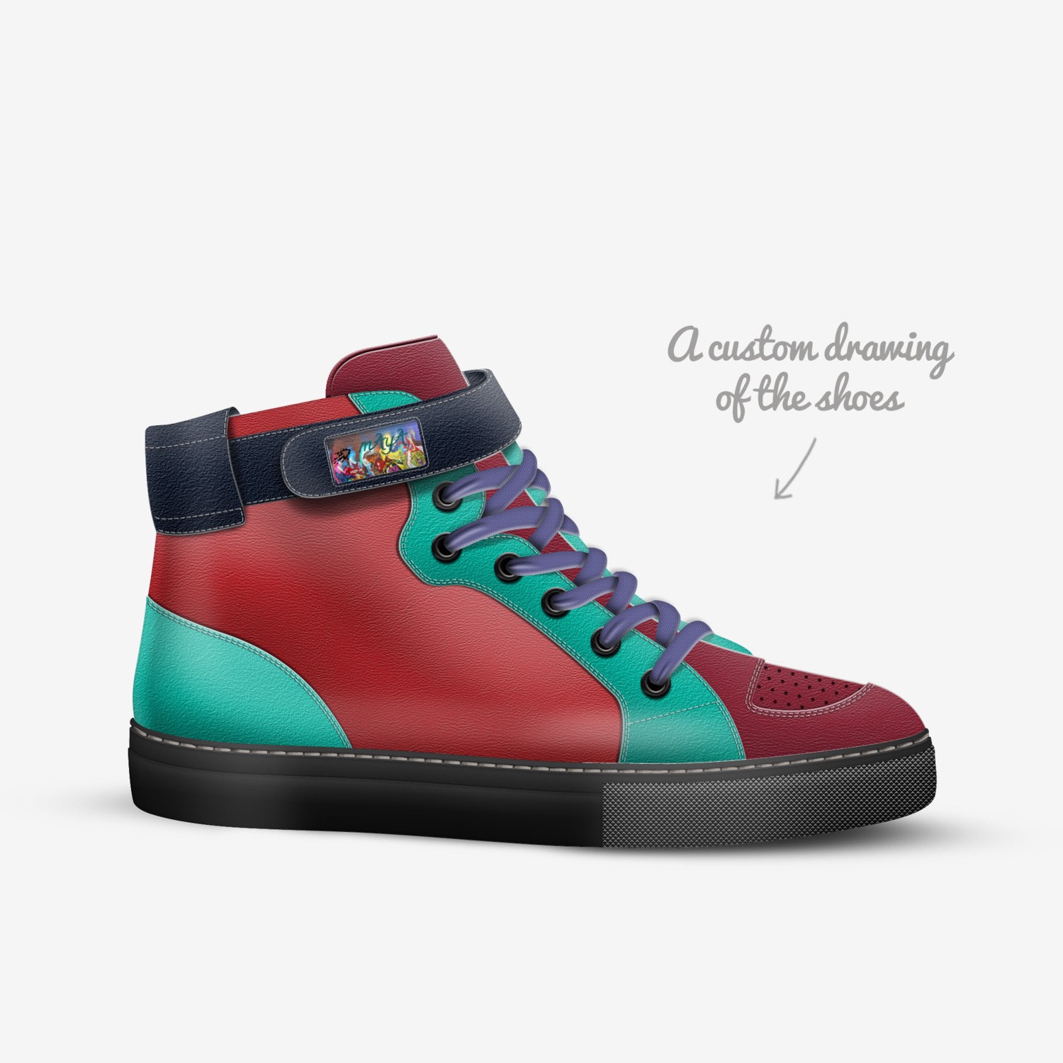 mAyA custom made in Italy shoes by Maya Amitai | Sketch view