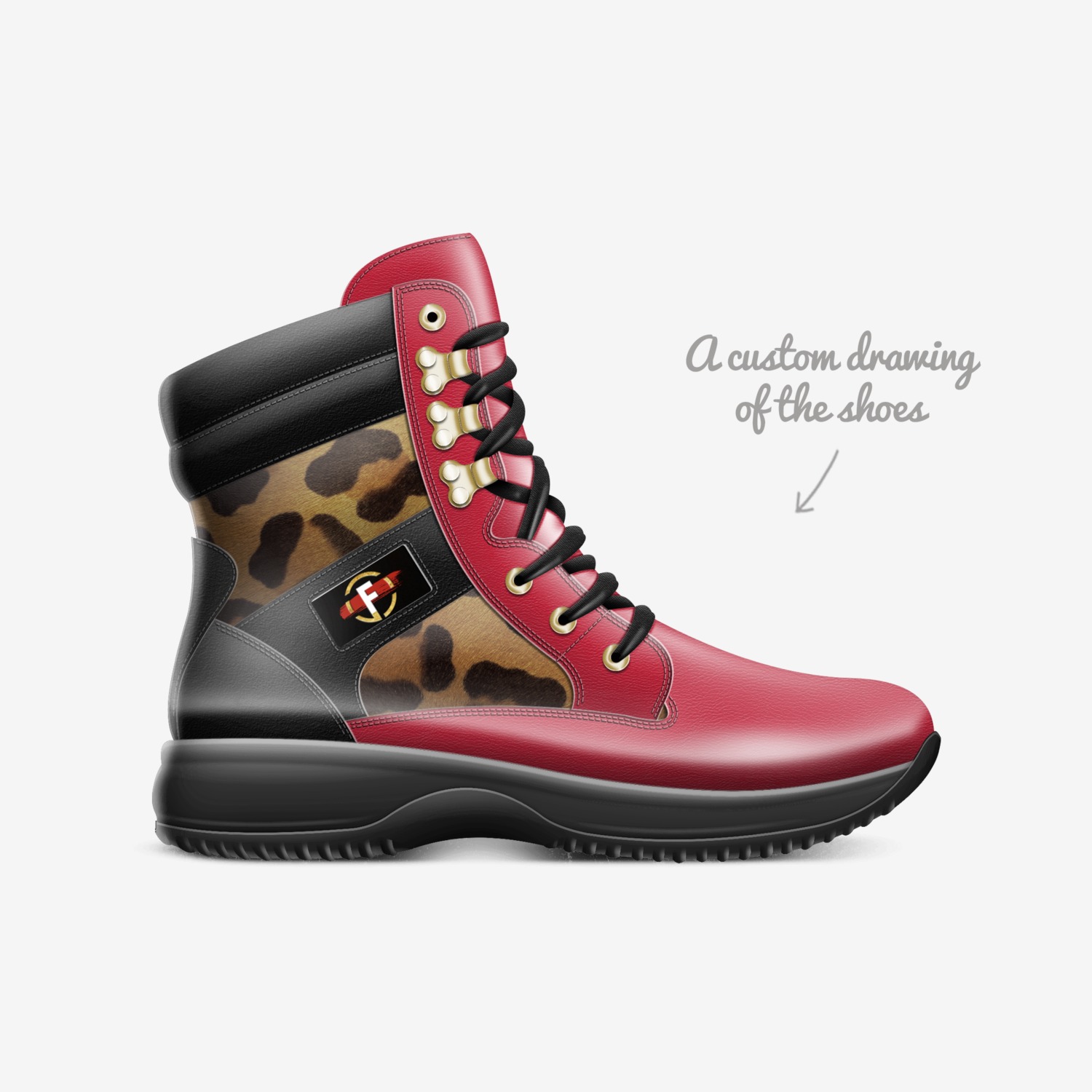 Peppermint custom made in Italy shoes by Facts Only | Sketch view