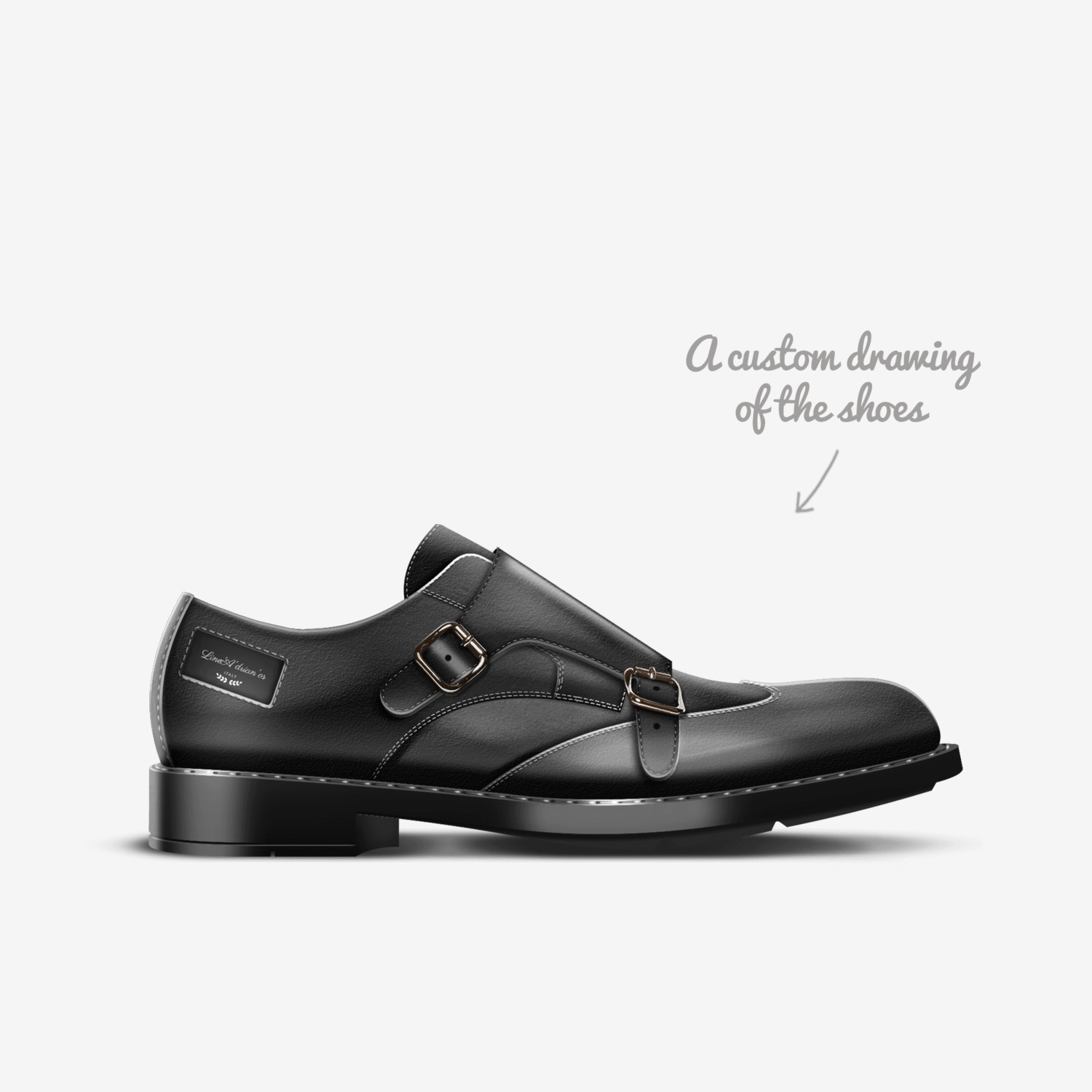A'drian'os custom made in Italy shoes by Adrian'O Gonzalongi | Sketch view