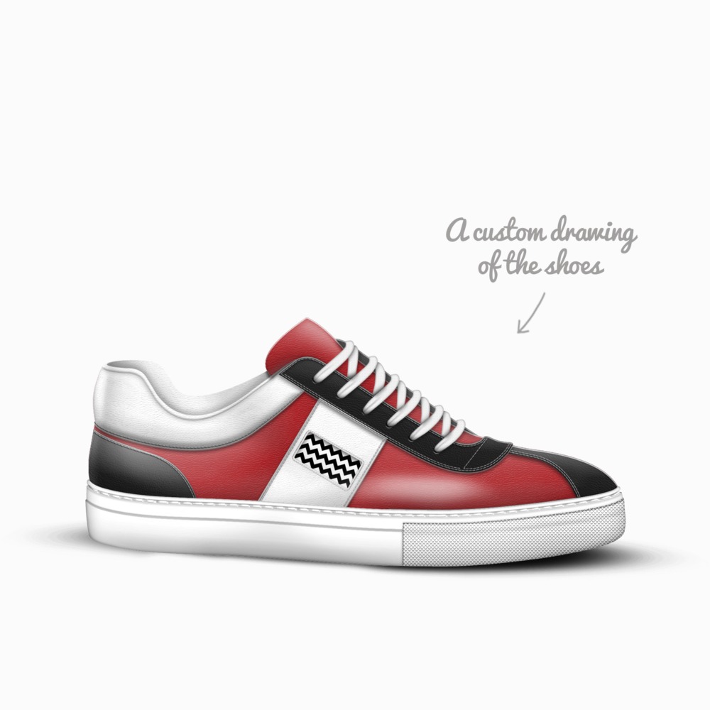 "Twin Peaks" limited edition shoe "Twin Peaks" artisan made in Italy shoes by Max S