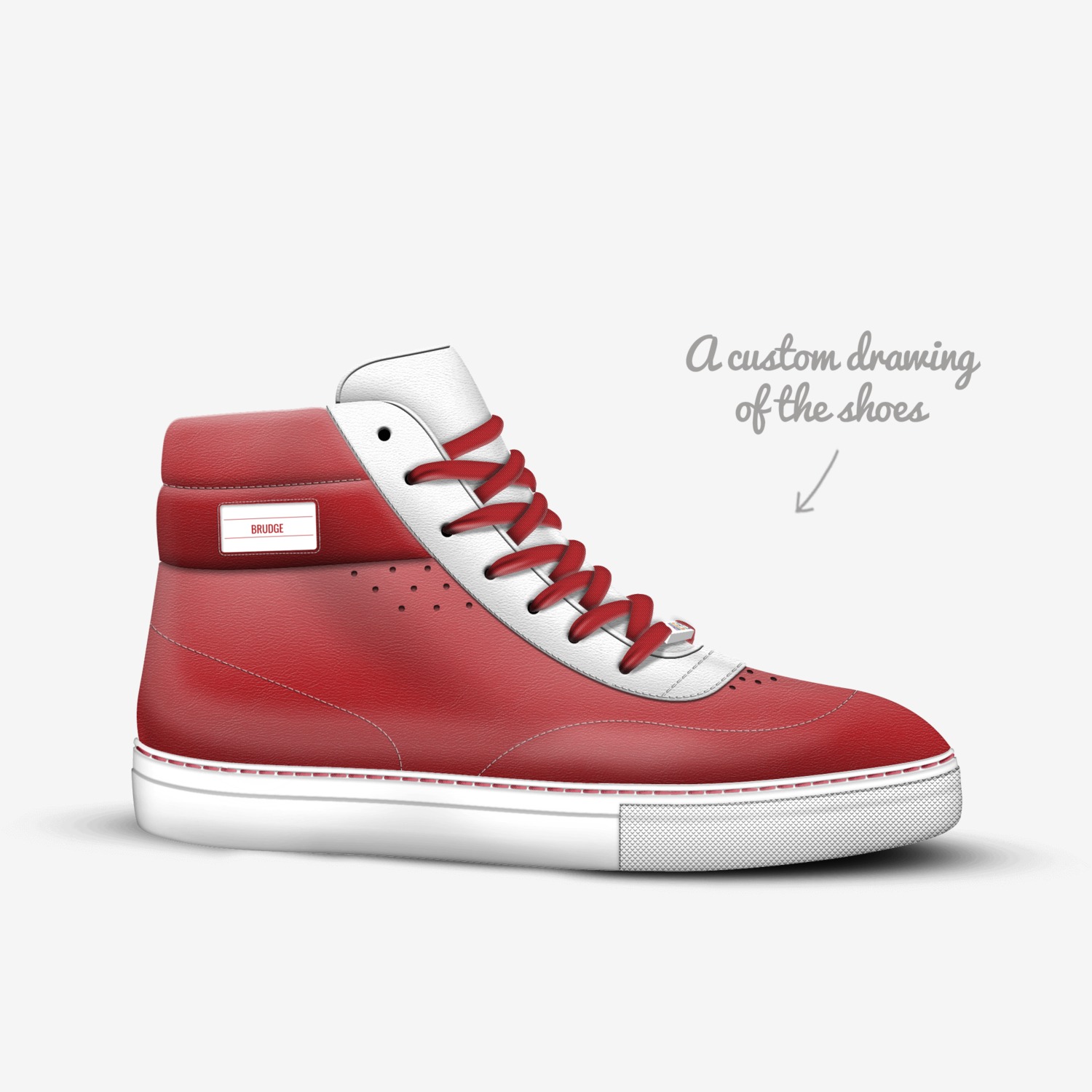 brudge bros custom made in Italy shoes by Stevie Bears | Sketch view