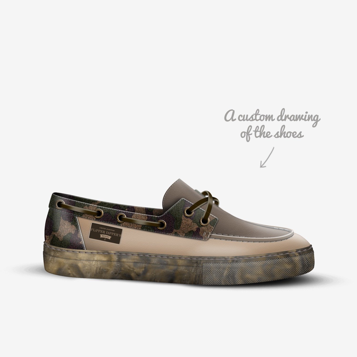 THC custom made in Italy shoes by Thomas Childers | Sketch view