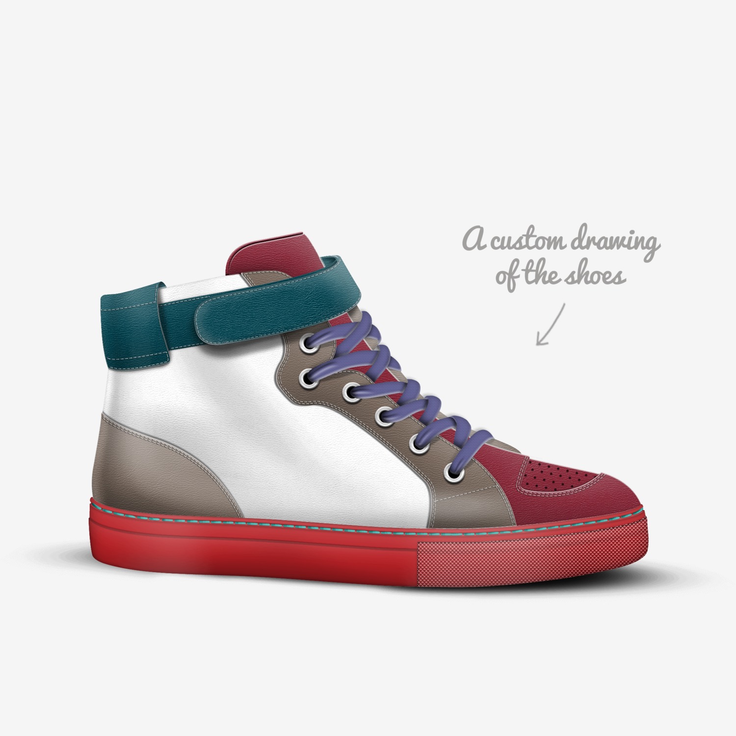 david's shoes custom made in Italy shoes by David Mallahi | Sketch view