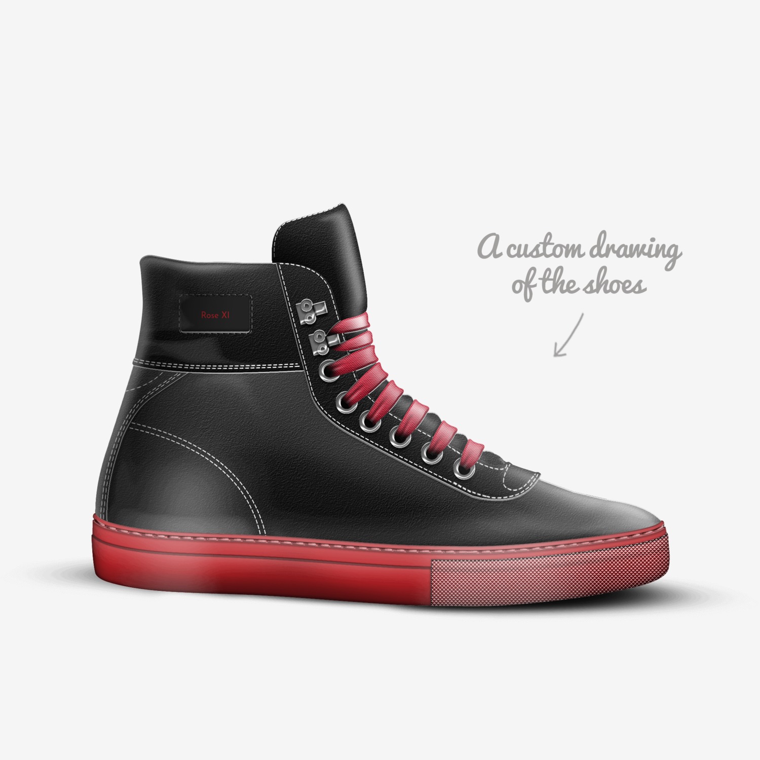 jhjh custom made in Italy shoes by Sinh | Sketch view