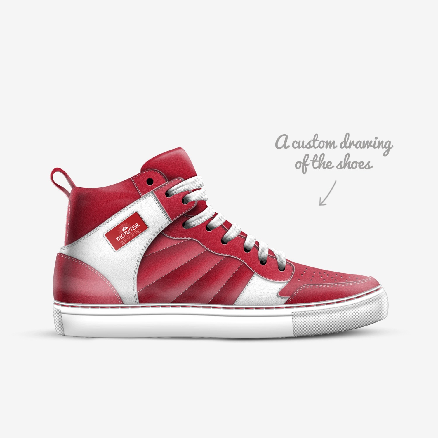 MON$TER custom made in Italy shoes by Knowledgejuelzbrown | Sketch view
