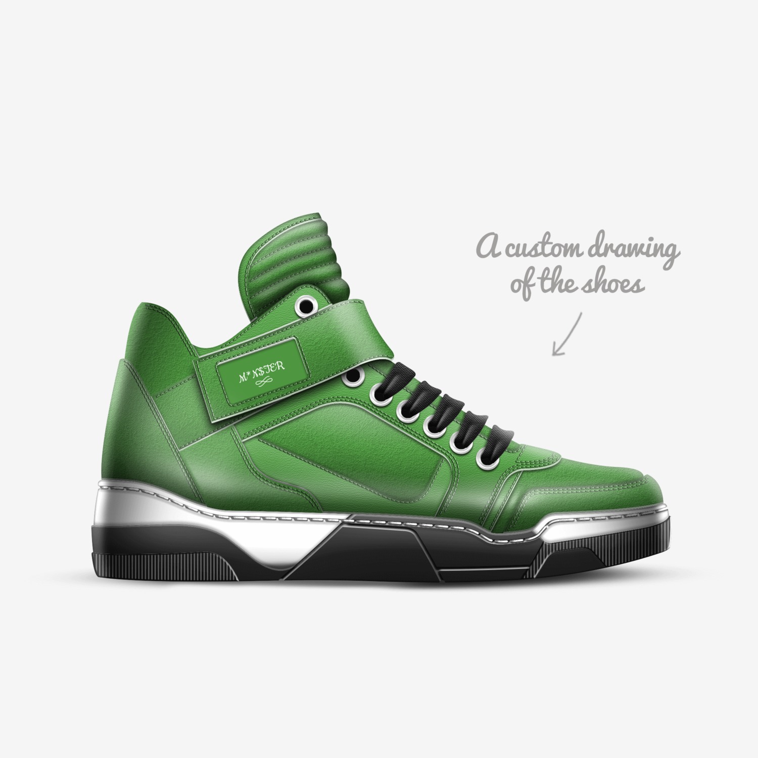 M*N$TER custom made in Italy shoes by Knowledgejuelzbrown | Sketch view