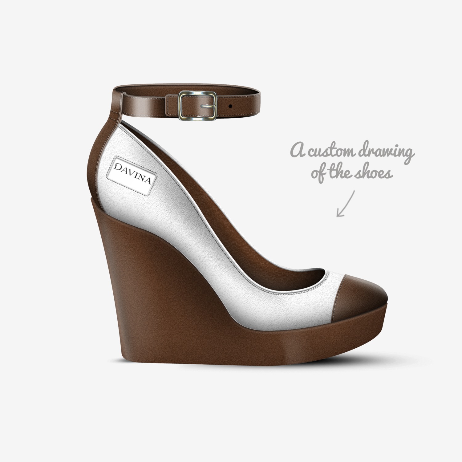 Davina custom made in Italy shoes by Knowledgejuelzbrown | Sketch view