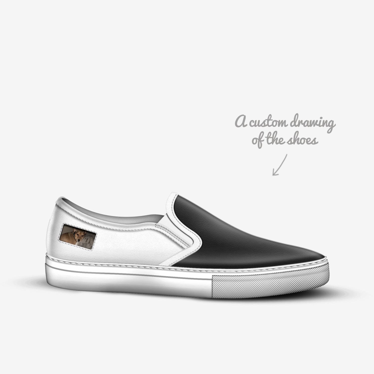 Jigsaw custom made in Italy shoes by Mal | Sketch view