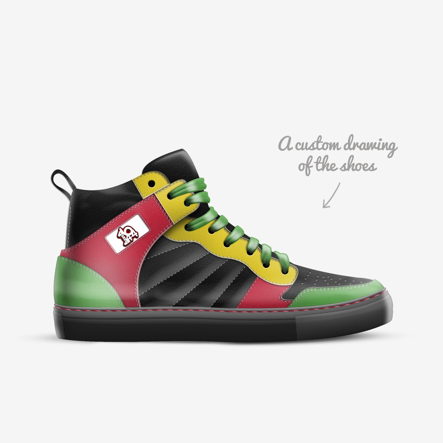 DEM MONEY KICKZ custom made in Italy shoes by Dmoney1644 Lockett | Sketch view