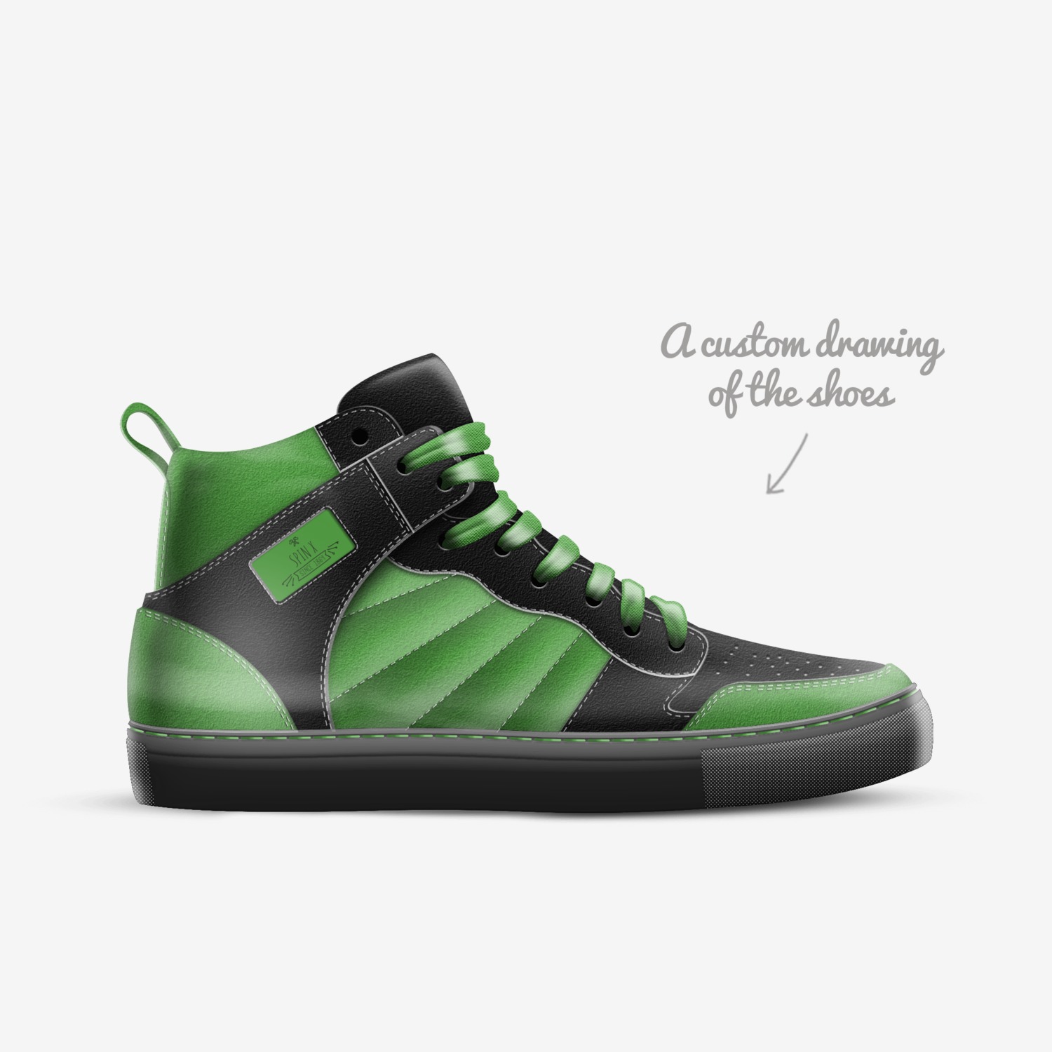 AJ shoes custom made in Italy shoes by Matt Devon | Sketch view