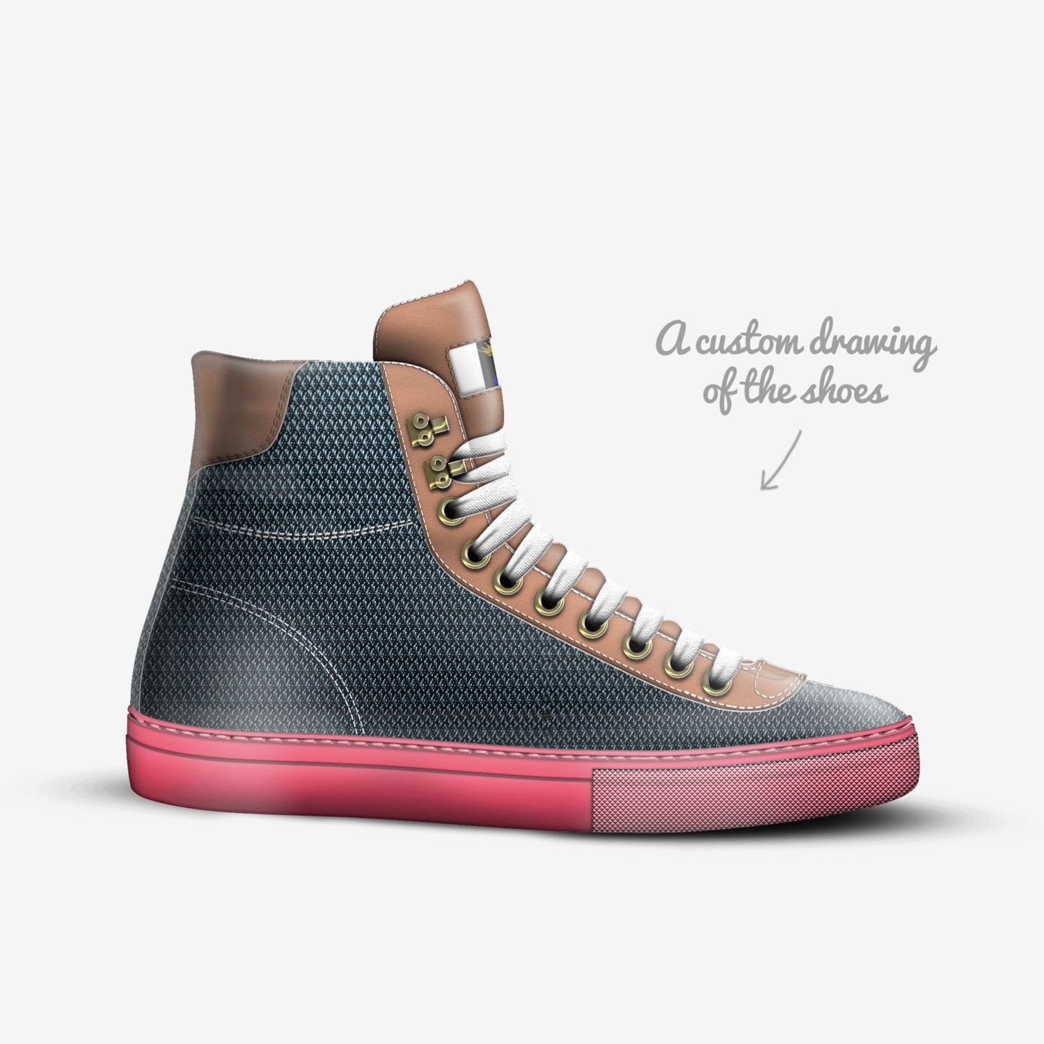 Marshall custom made in Italy shoes by James Brown | Sketch view