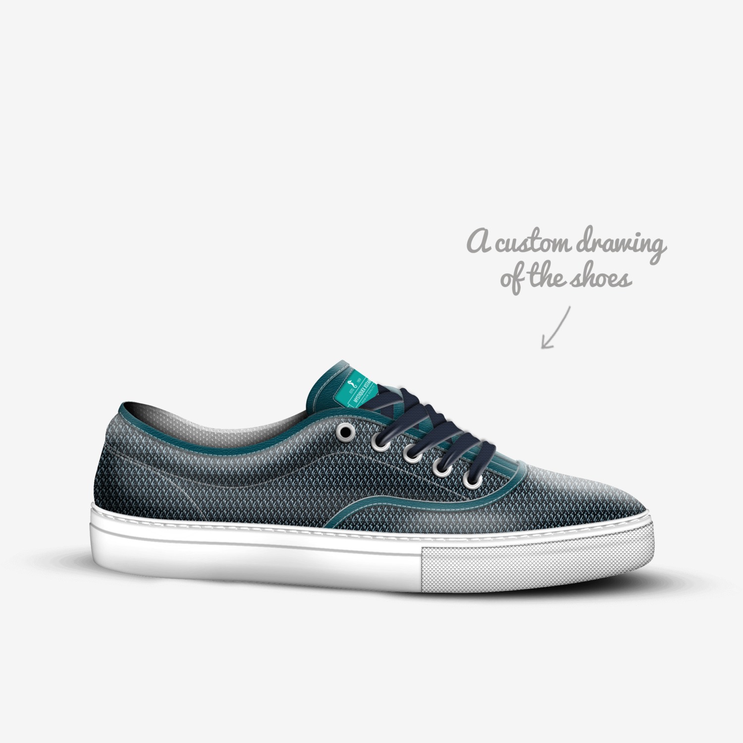 Mystiquex Xstar custom made in Italy shoes by Arely Ghigliotty | Sketch view