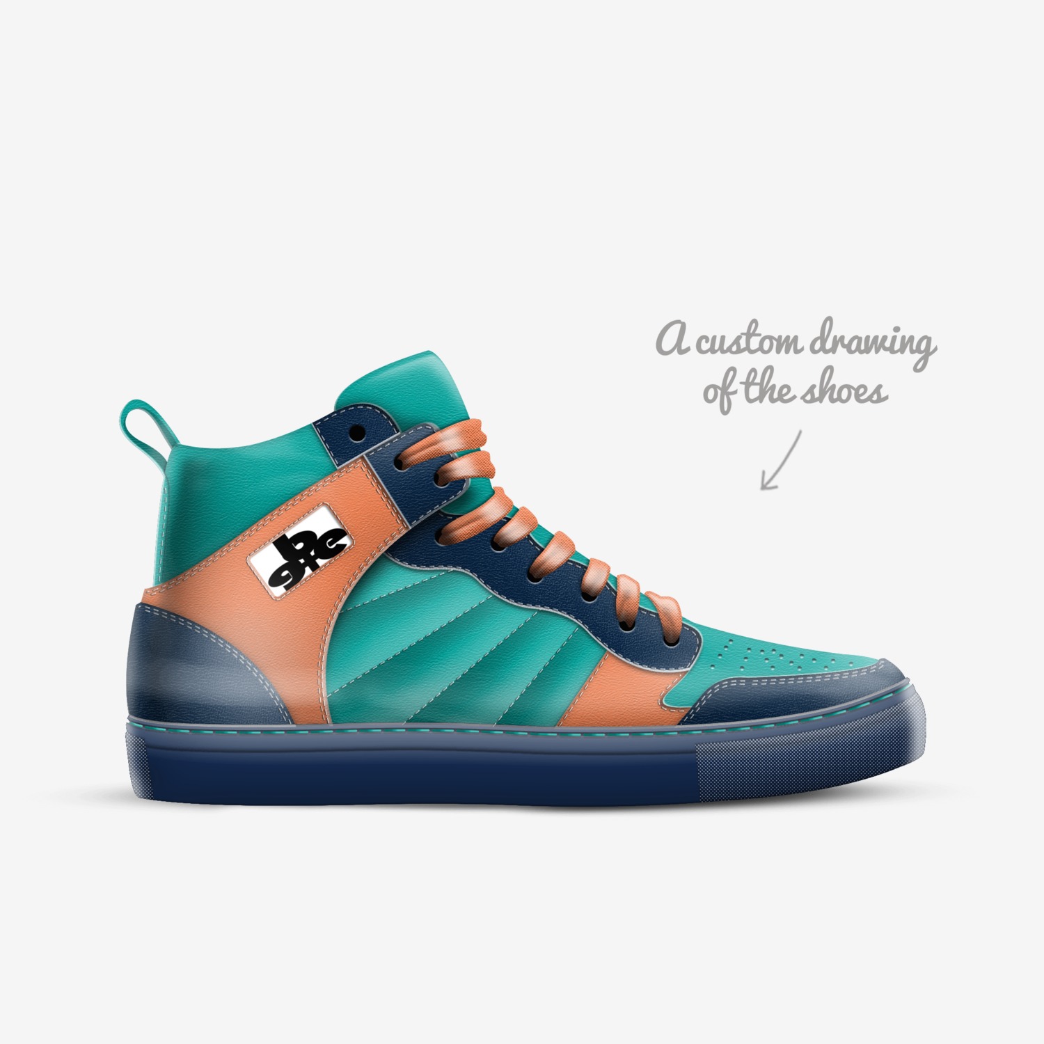 ED16 SJ1 Salto custom made in Italy shoes by Being Great Every Day | Sketch view