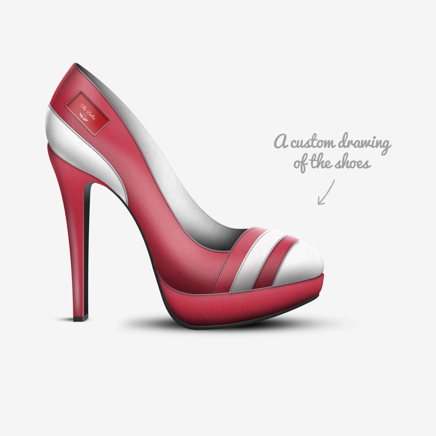The Delta  custom made in Italy shoes by Troy Taylor | Sketch view