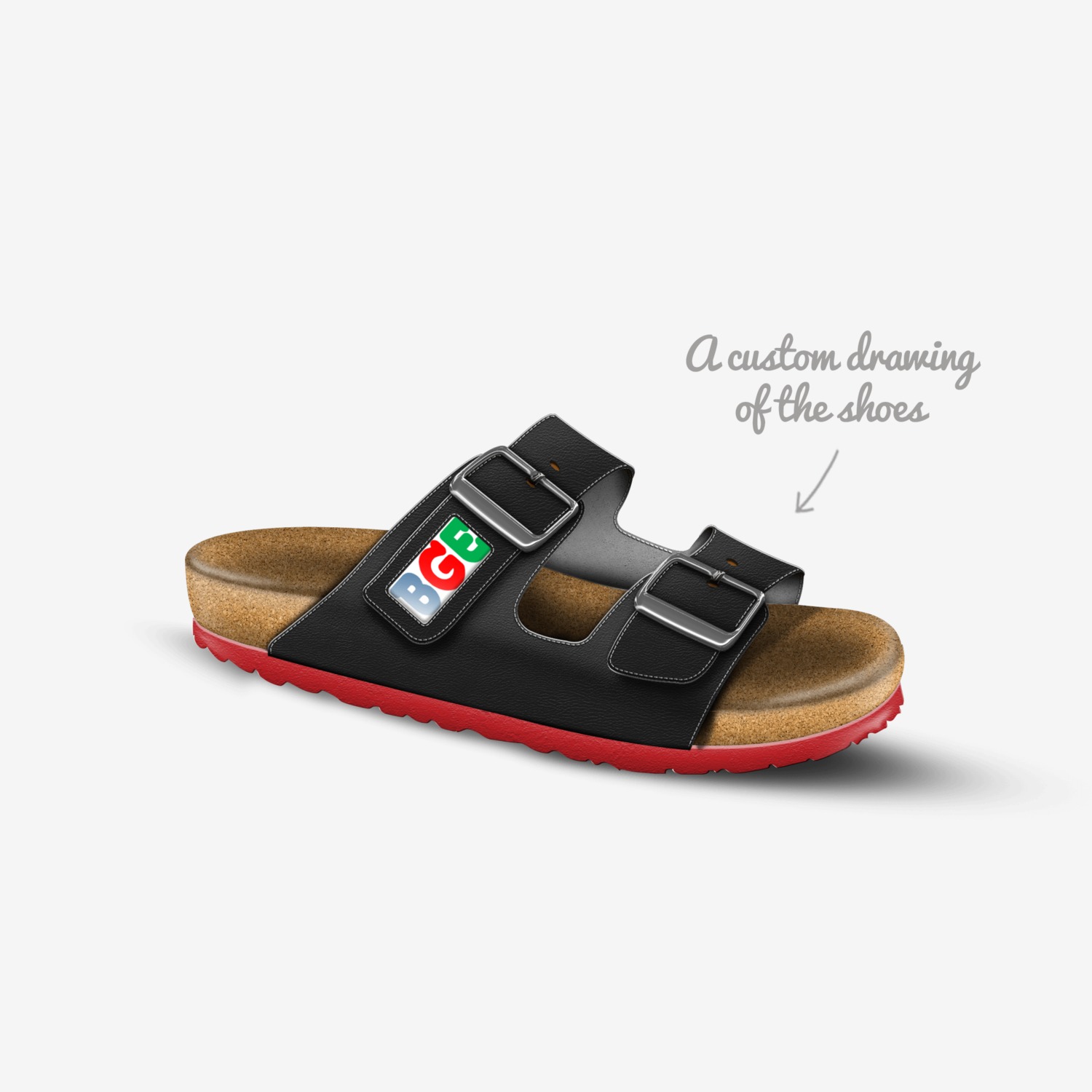 ALLBLACK R Fresco custom made in Italy shoes by Being Great Every Day | Sketch view