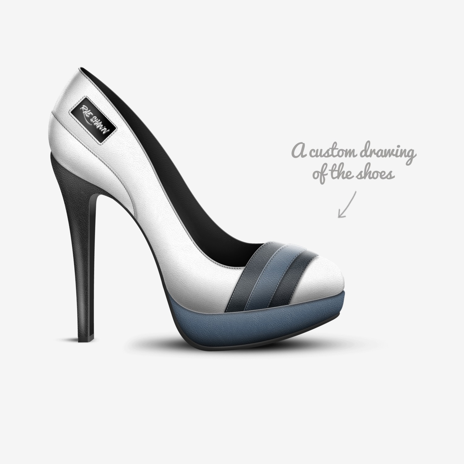 Rae Shawn custom made in Italy shoes by Talor Fiit | Sketch view