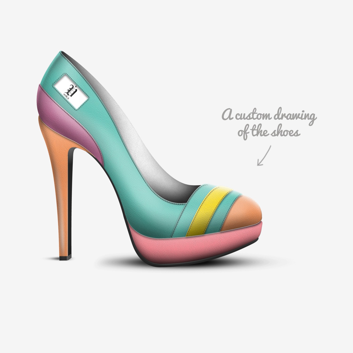 vics pop custom made in Italy shoes by Brayden Murphy | Sketch view