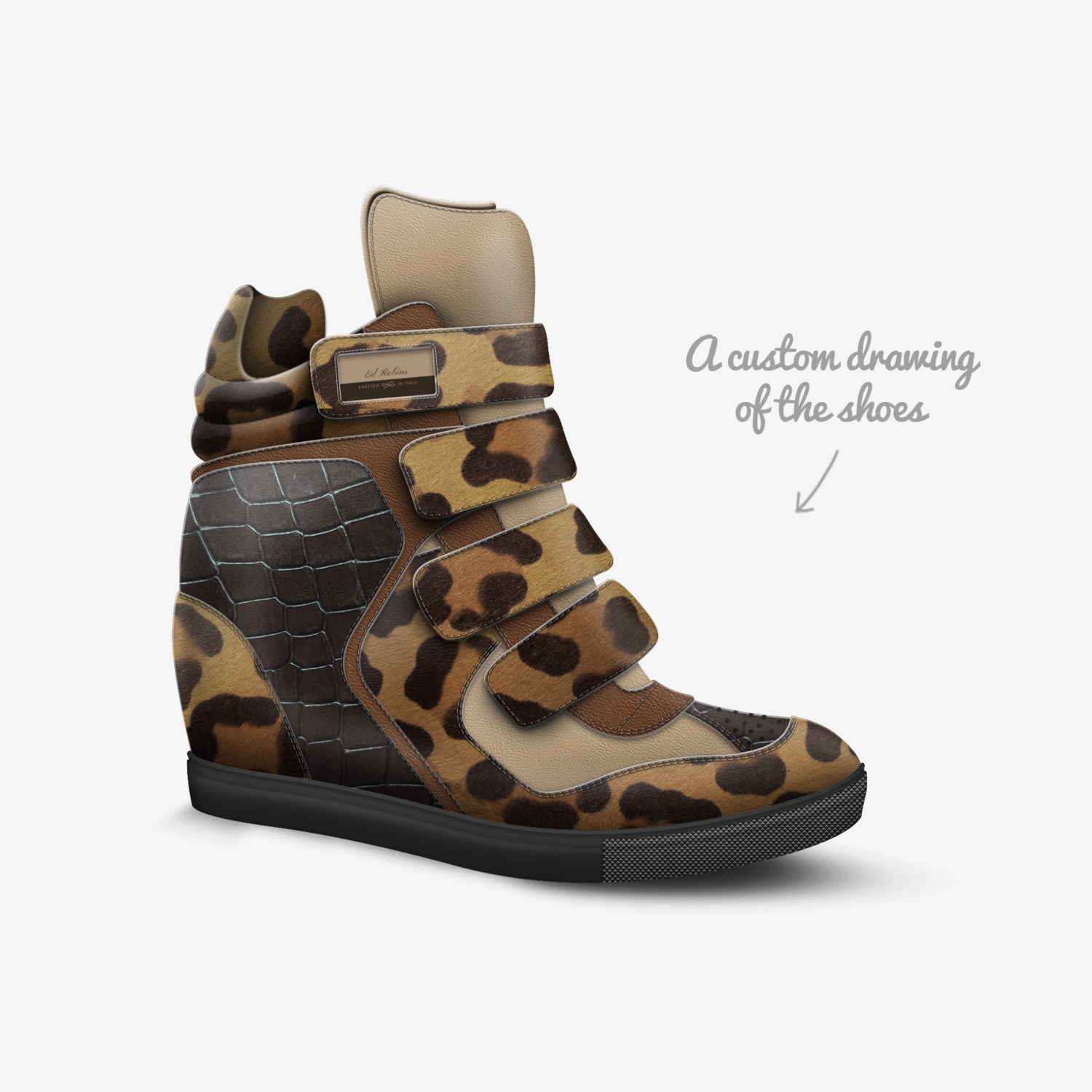 Ed Robins custom made in Italy shoes by Ed Robins | Sketch view