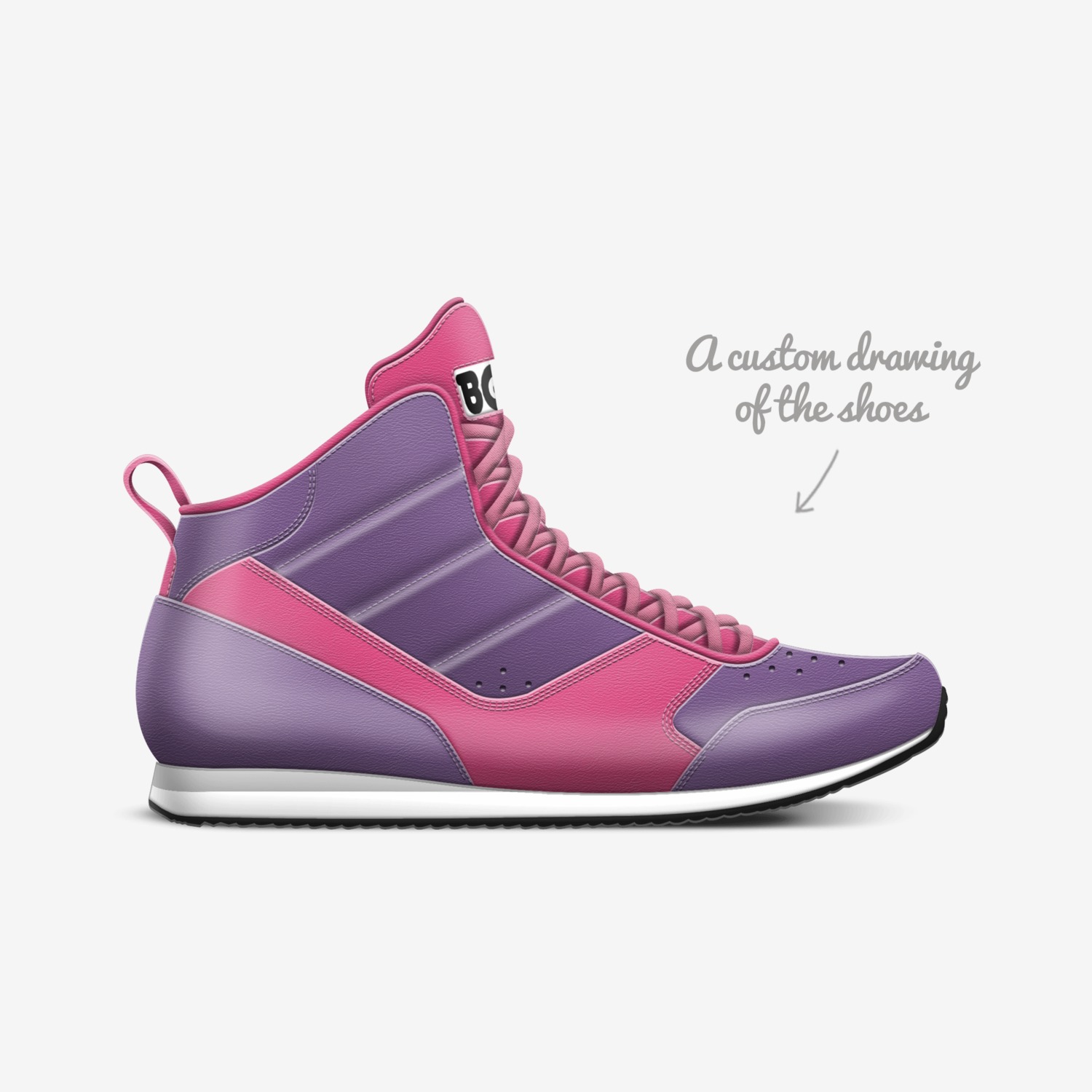 KB Purp Istinto custom made in Italy shoes by Being Great Every Day | Sketch view