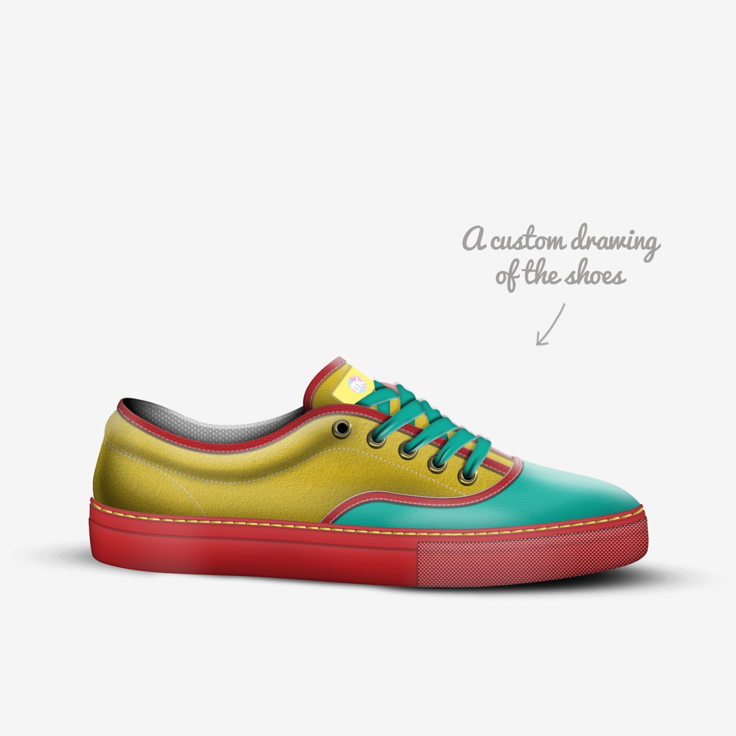 This is America  custom made in Italy shoes by Macky Suson | Sketch view