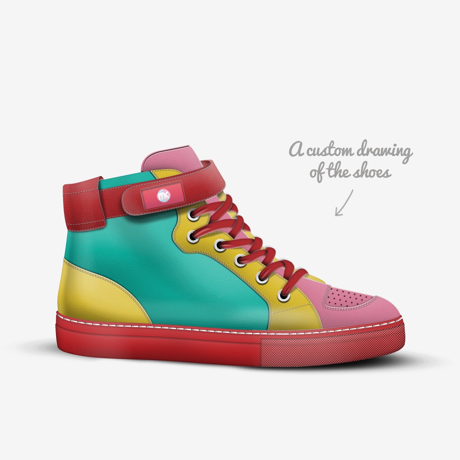This is America custom made in Italy shoes by Macky Suson | Sketch view