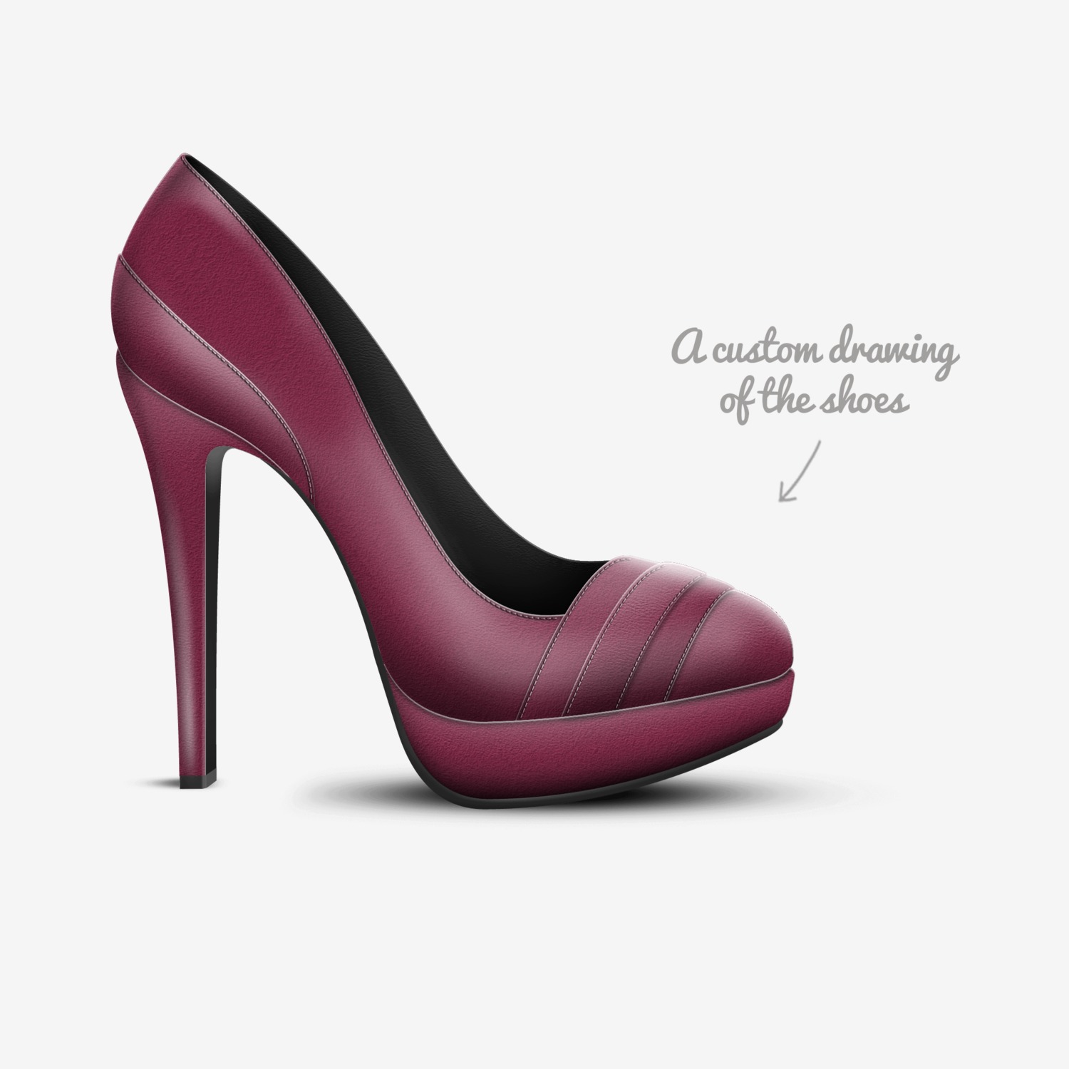 zfgv custom made in Italy shoes by Janu Batth | Sketch view