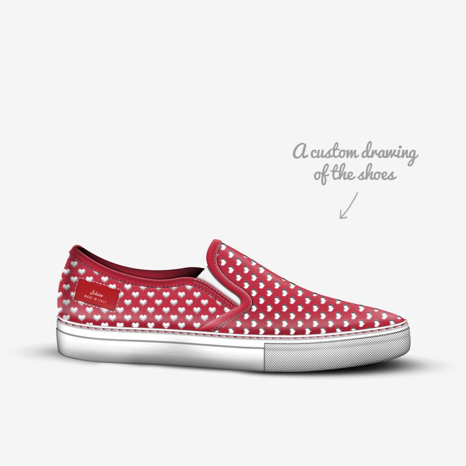 punjab custom made in Italy shoes by Janu Batth | Sketch view