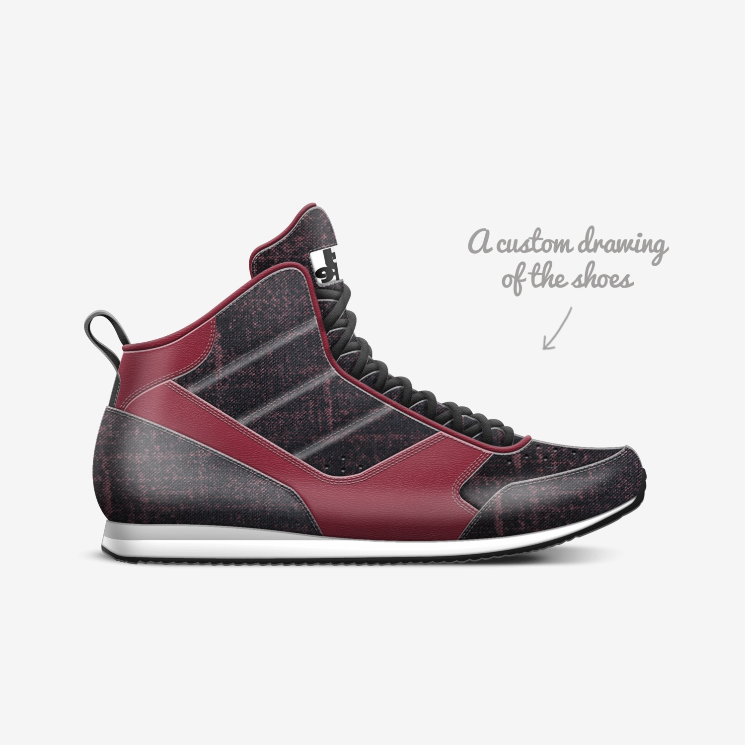Flame Istinto custom made in Italy shoes by Being Great Every Day | Sketch view