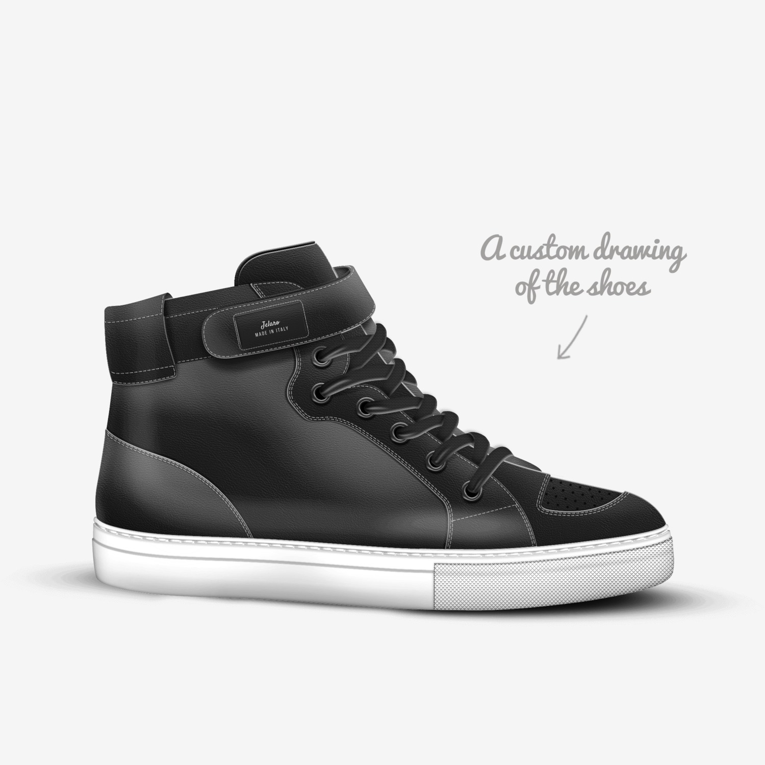 vnvb custom made in Italy shoes by Janu Batth | Sketch view