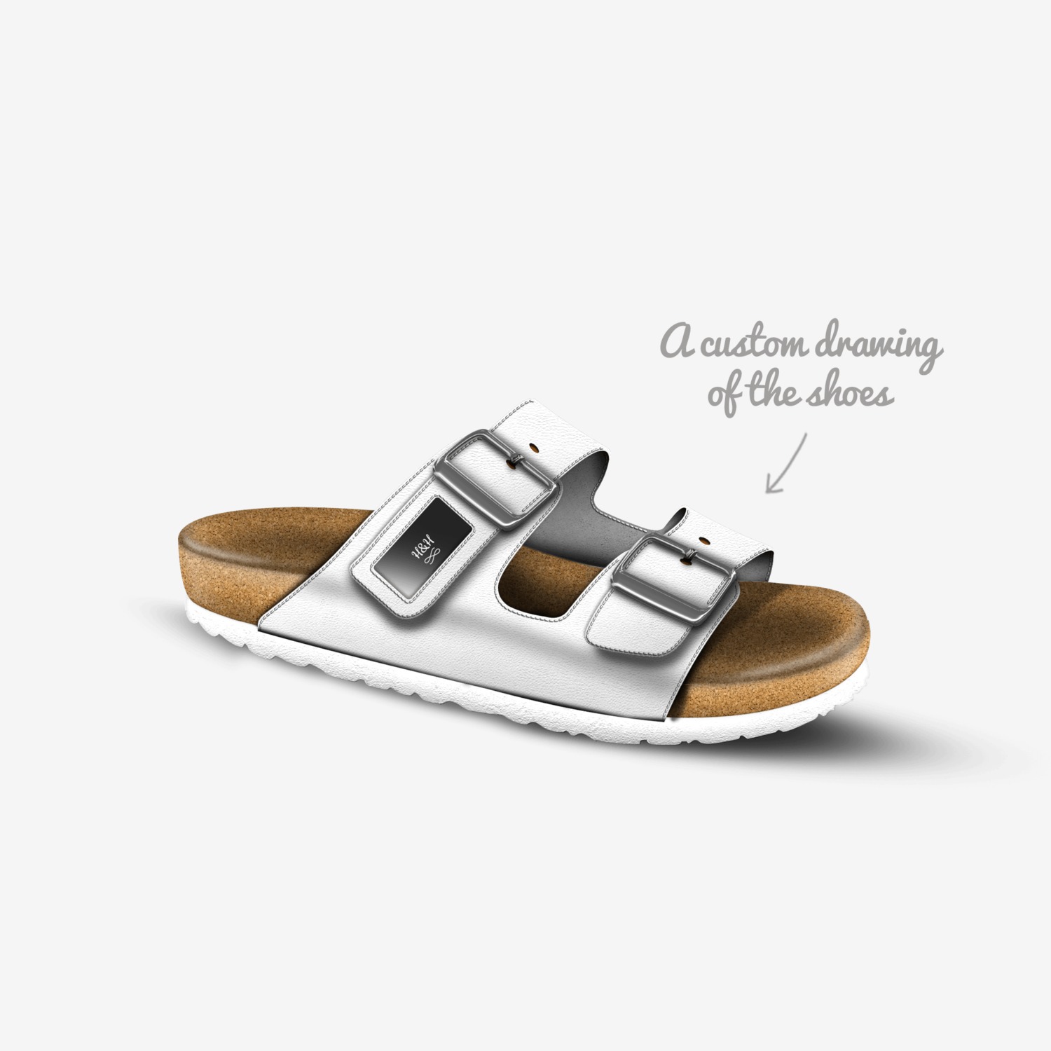 H&H custom made in Italy shoes by Hayatu Am | Sketch view