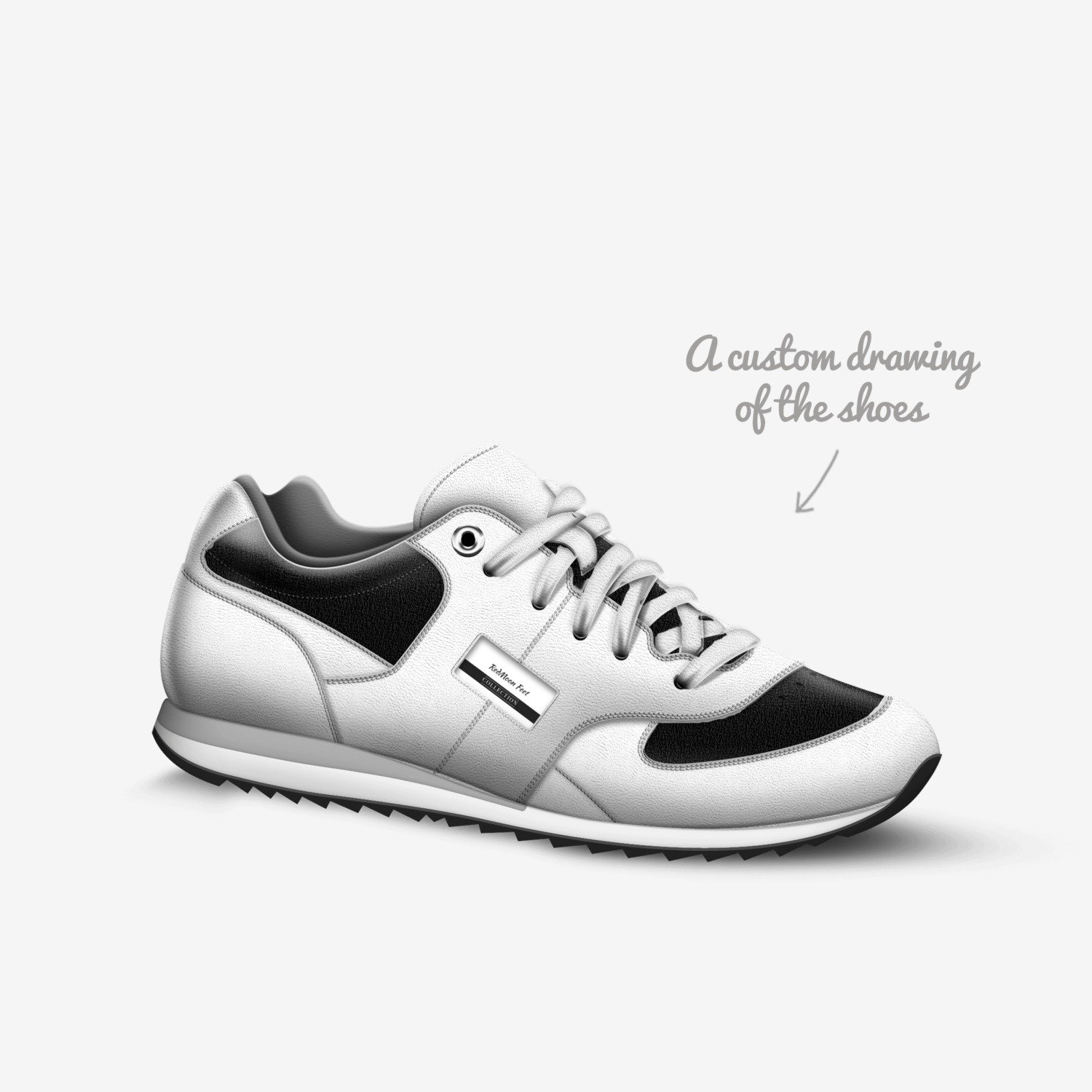 RedMoon Feet custom made in Italy shoes by Xemnas Portman | Sketch view