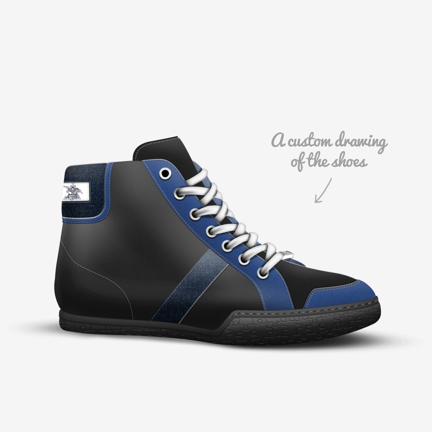 Mystiquex Xstar custom made in Italy shoes by Arely Ghigliotty | Sketch view