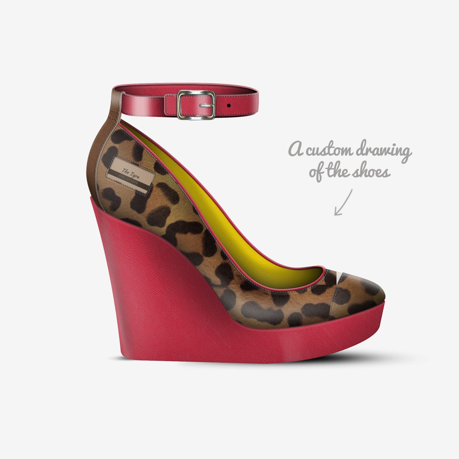 The Tyra  custom made in Italy shoes by Troy Taylor | Sketch view