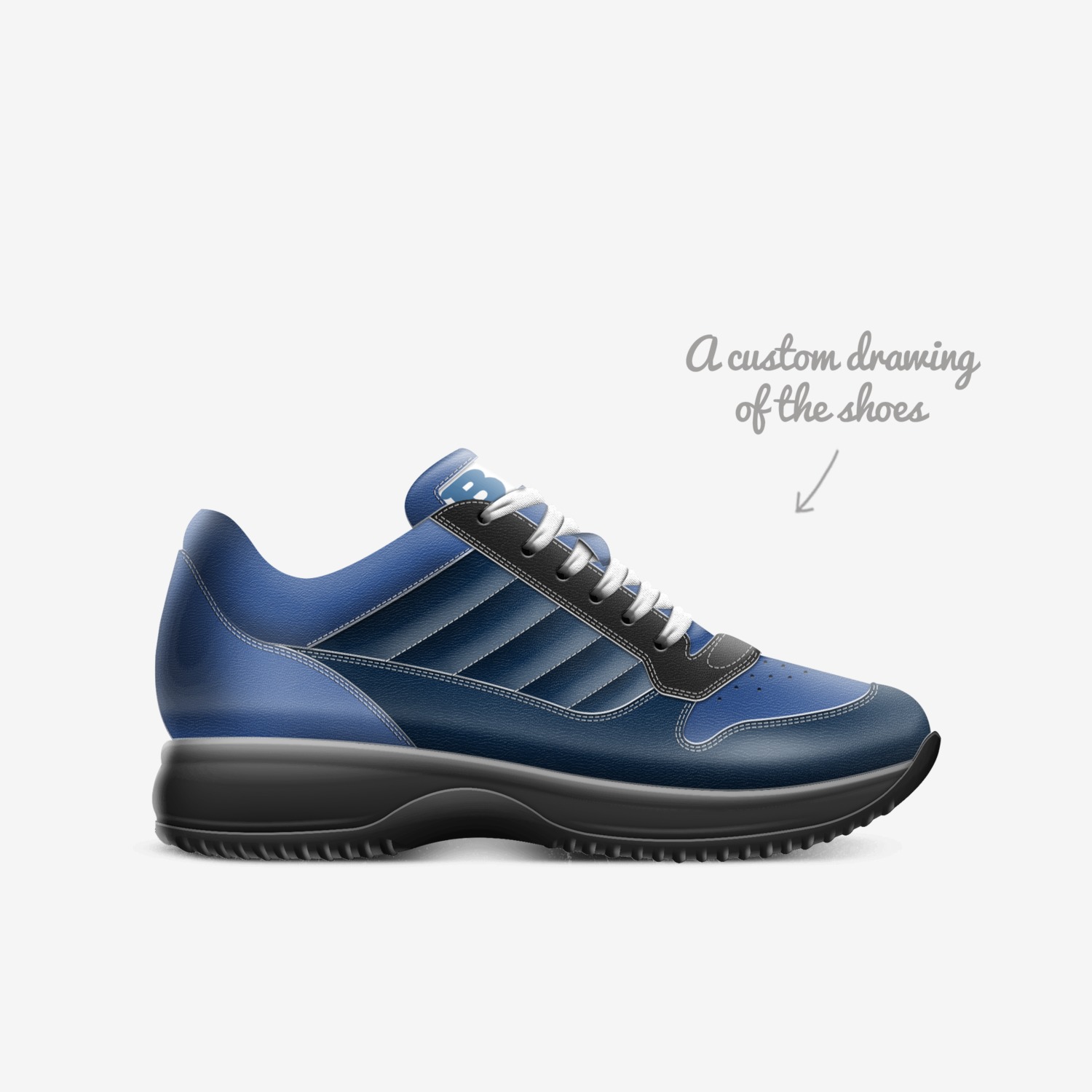 Cuz Cuz AdaGio custom made in Italy shoes by Being Great Every Day | Sketch view