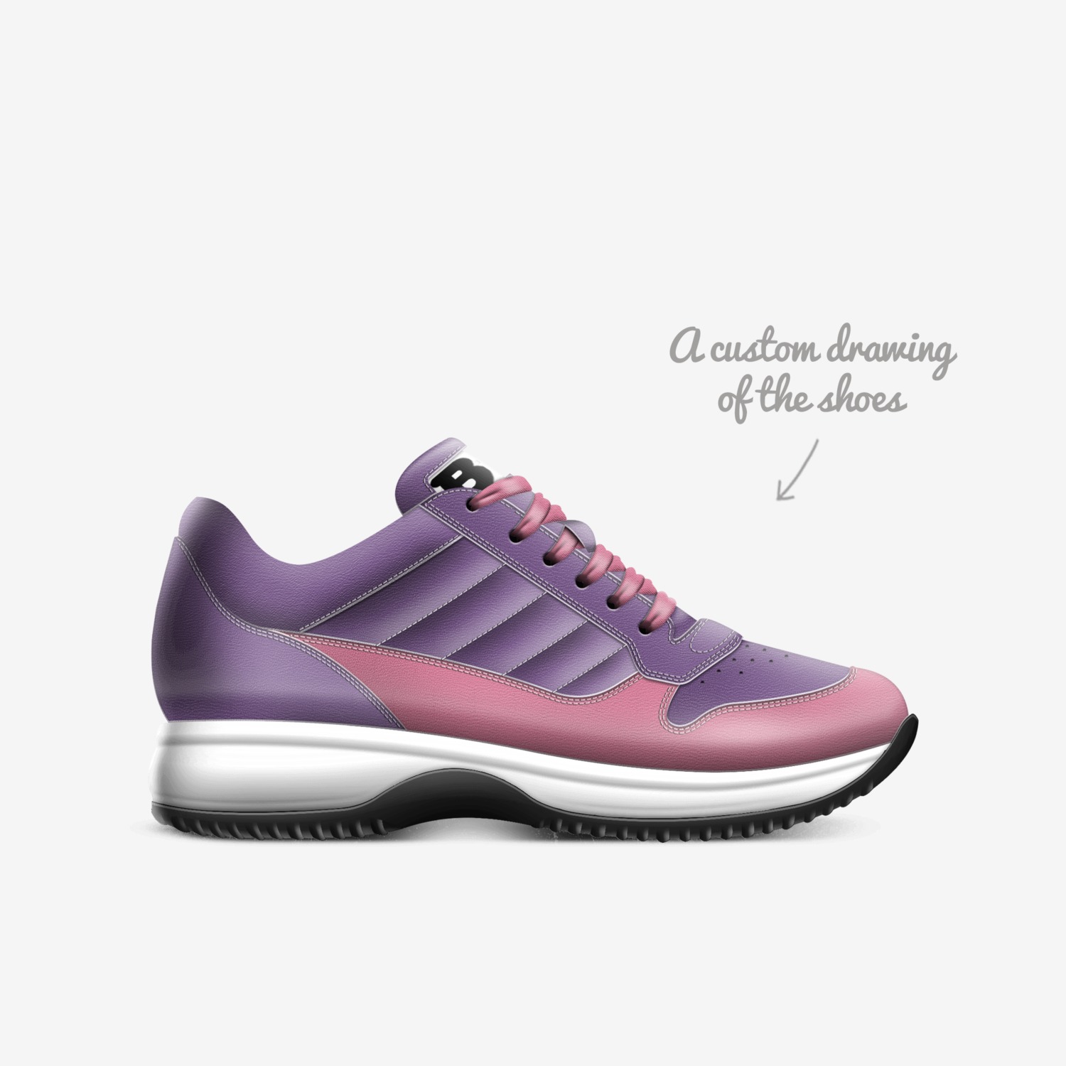 KB Adagio custom made in Italy shoes by Being Great Every Day | Sketch view