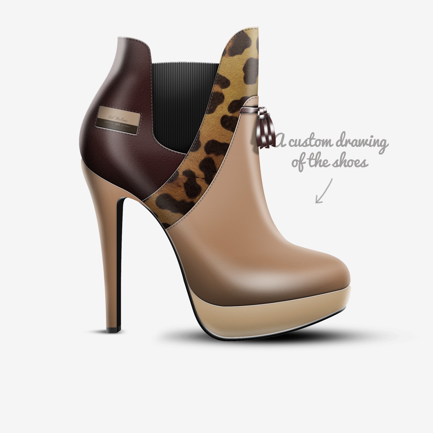 Ed Robins custom made in Italy shoes by Ed Robins | Sketch view